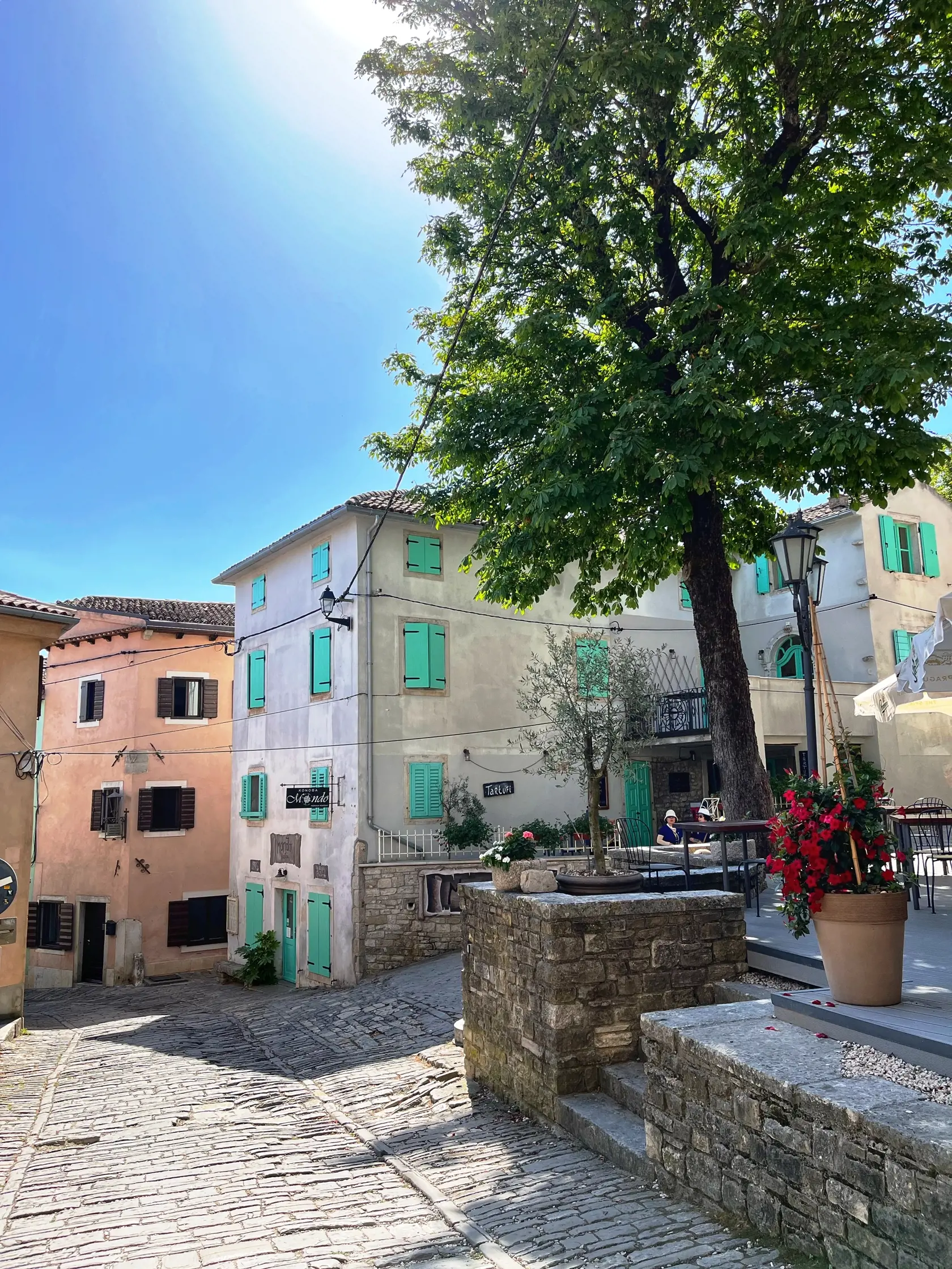 Motovun, mesto v horách
