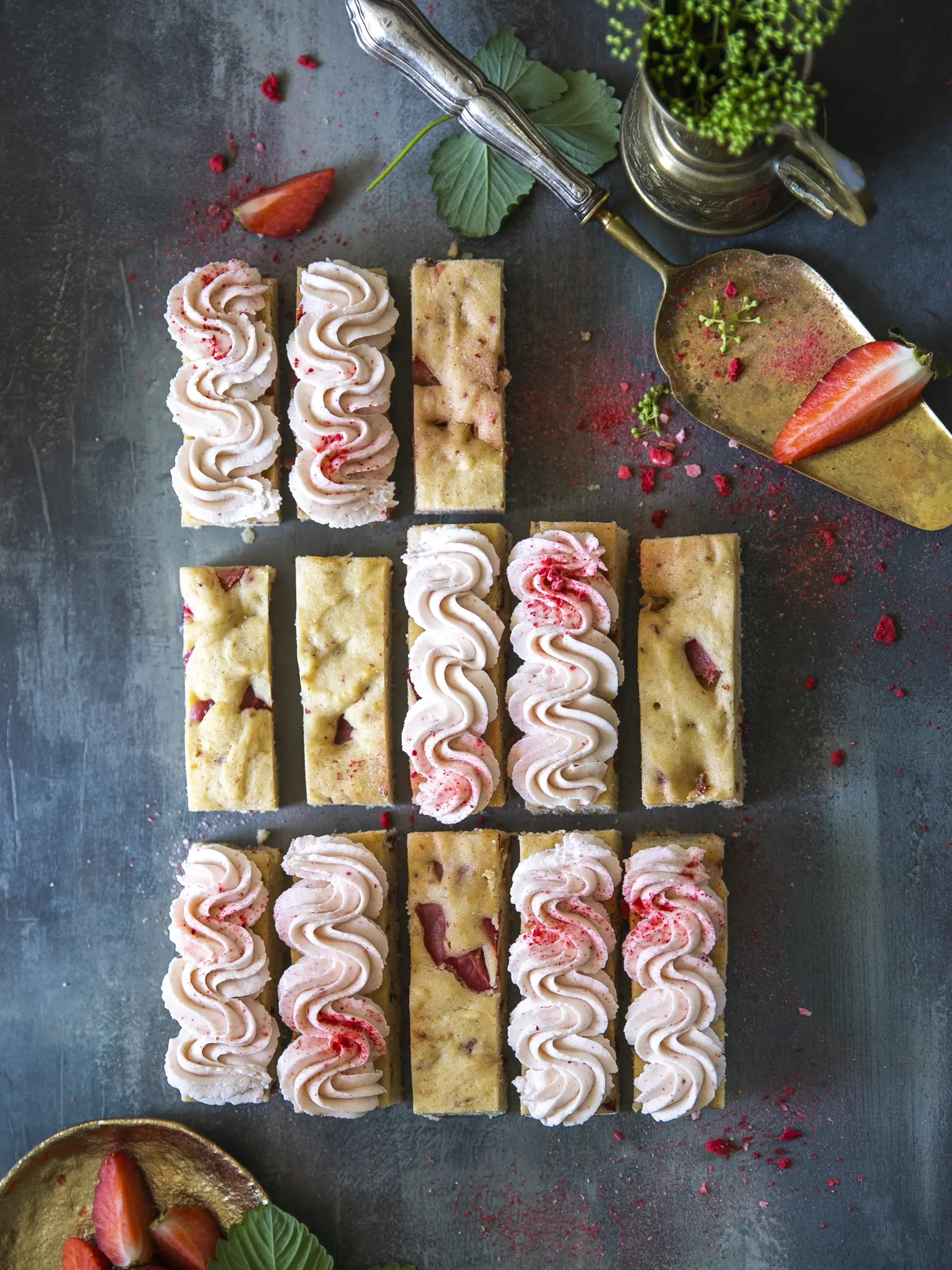 jahodové blondies