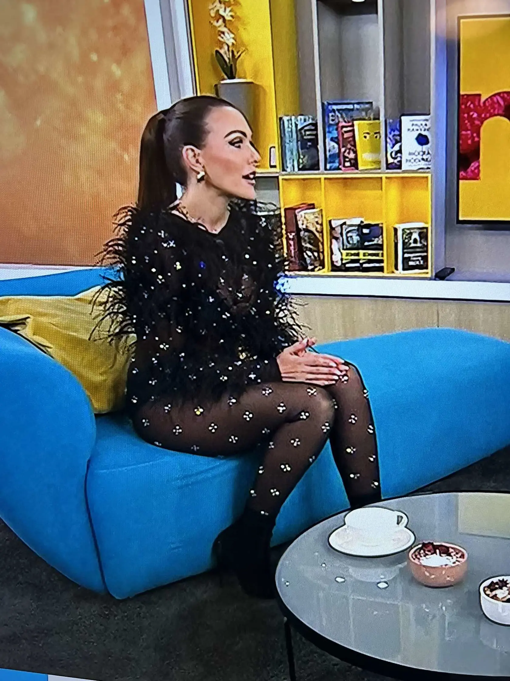 Január 2025: Martina Schindlerová počas návštevy Telerána. 