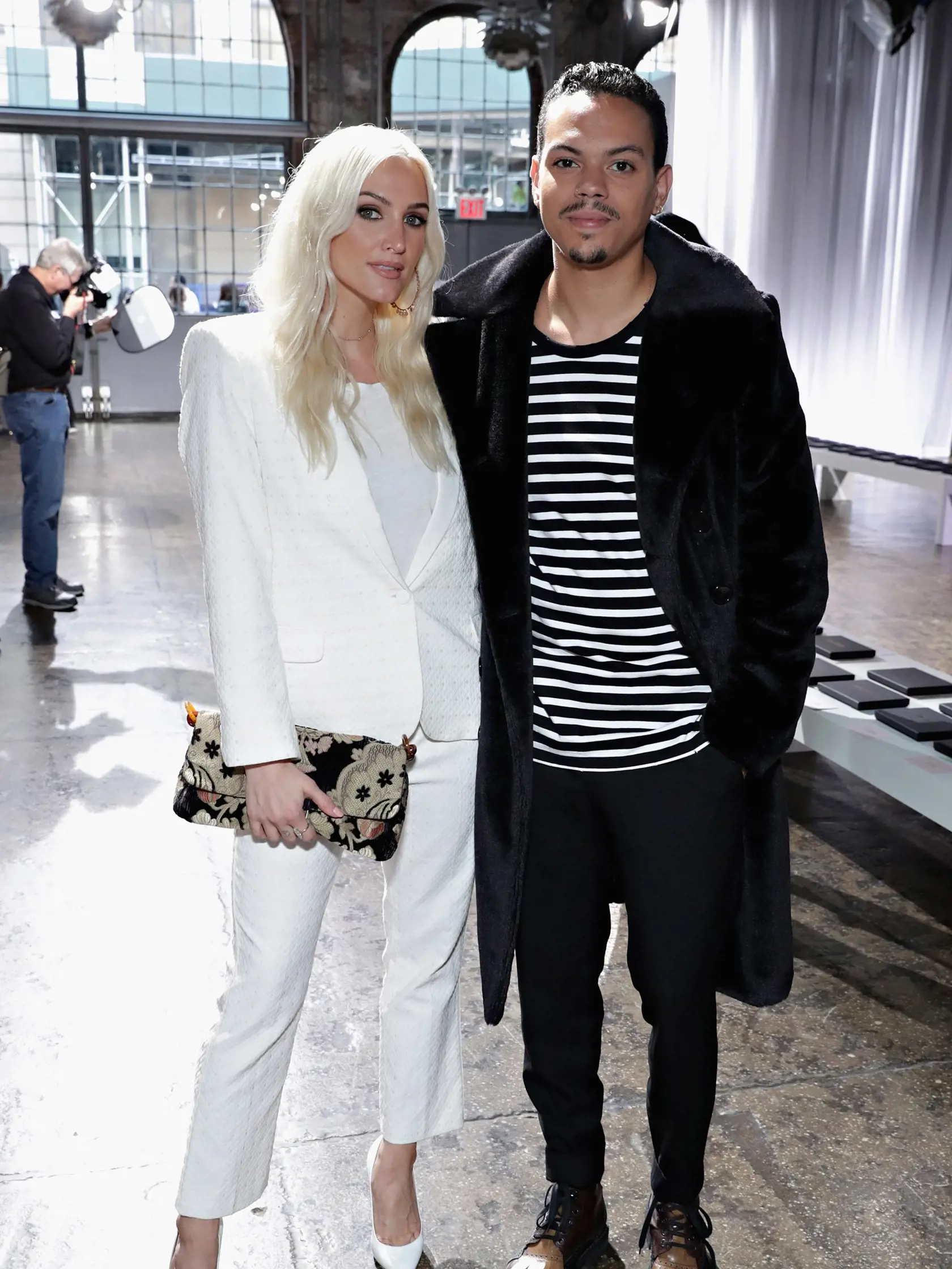 NEW YORK, NY - SEPTEMBER 11:  Ashlee Simpson and Evan Ross attend the Zadig & Voltaire September 2017 fashion show during New York Fashion Week at Cedar Lake on September 11, 2017 in New York City.  (Photo by Cindy Ord/Getty Images)