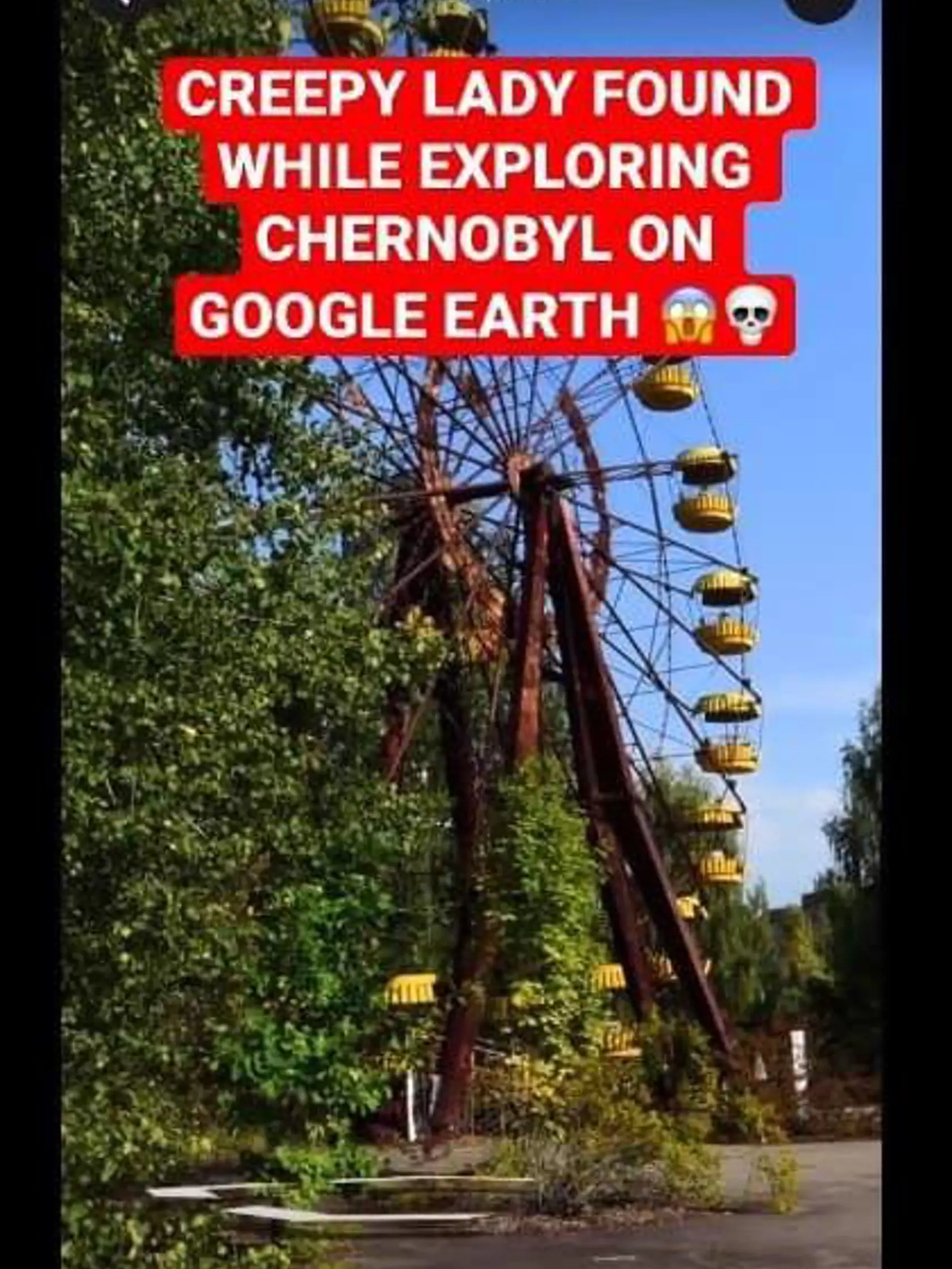 Na TikToku sa šíria zábery z Černobyľa, ktoré majú zachytávať podozrivú postavu pripomínajúcu ženu ukrývajúcu sa za stromom.