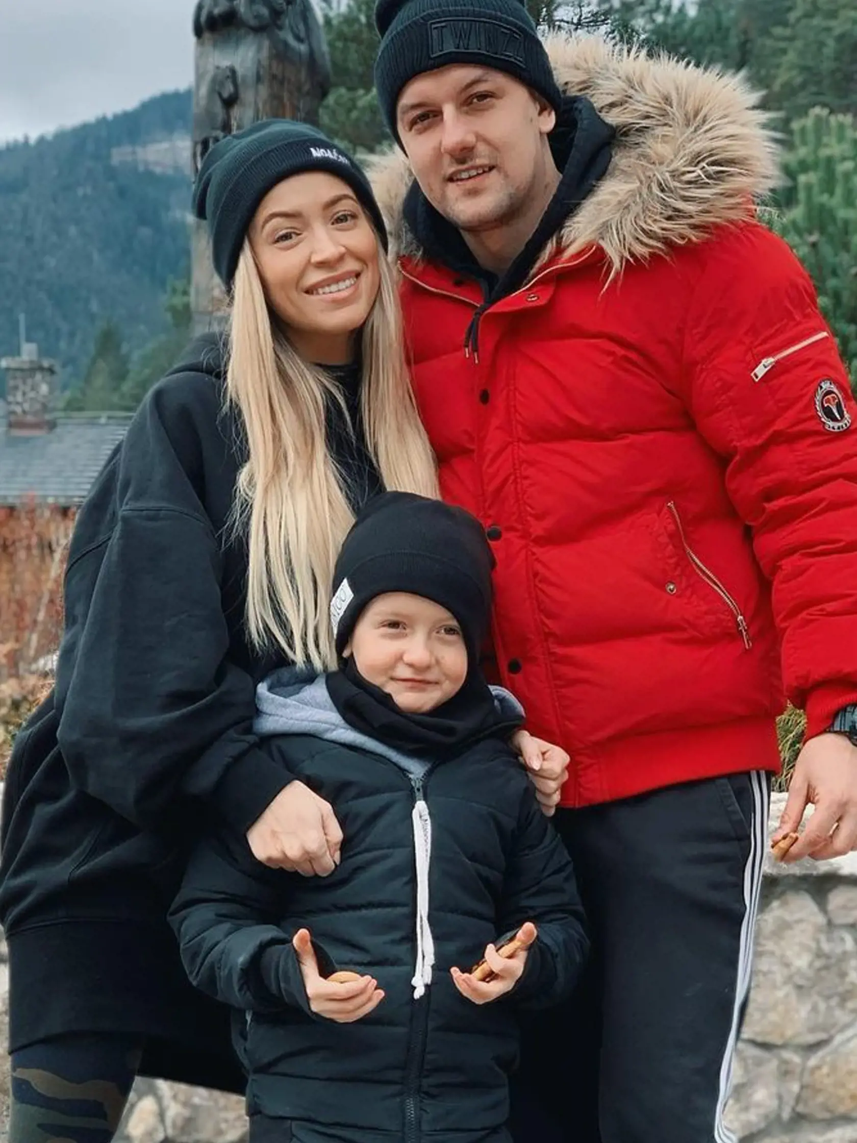 Dominika Mirgová so svojou rodinkou.