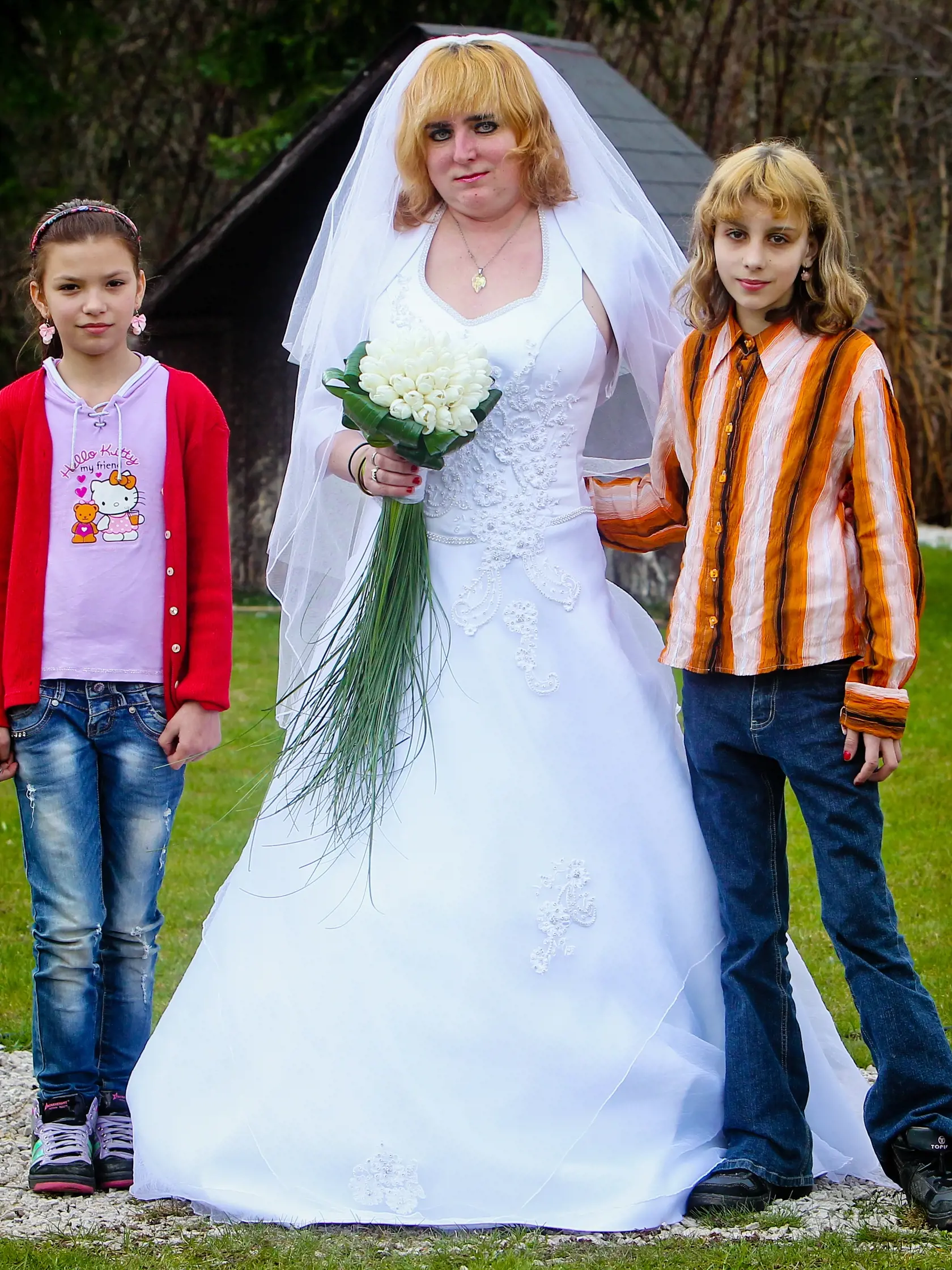 Svadba Martinky z Turca s deťmi.
