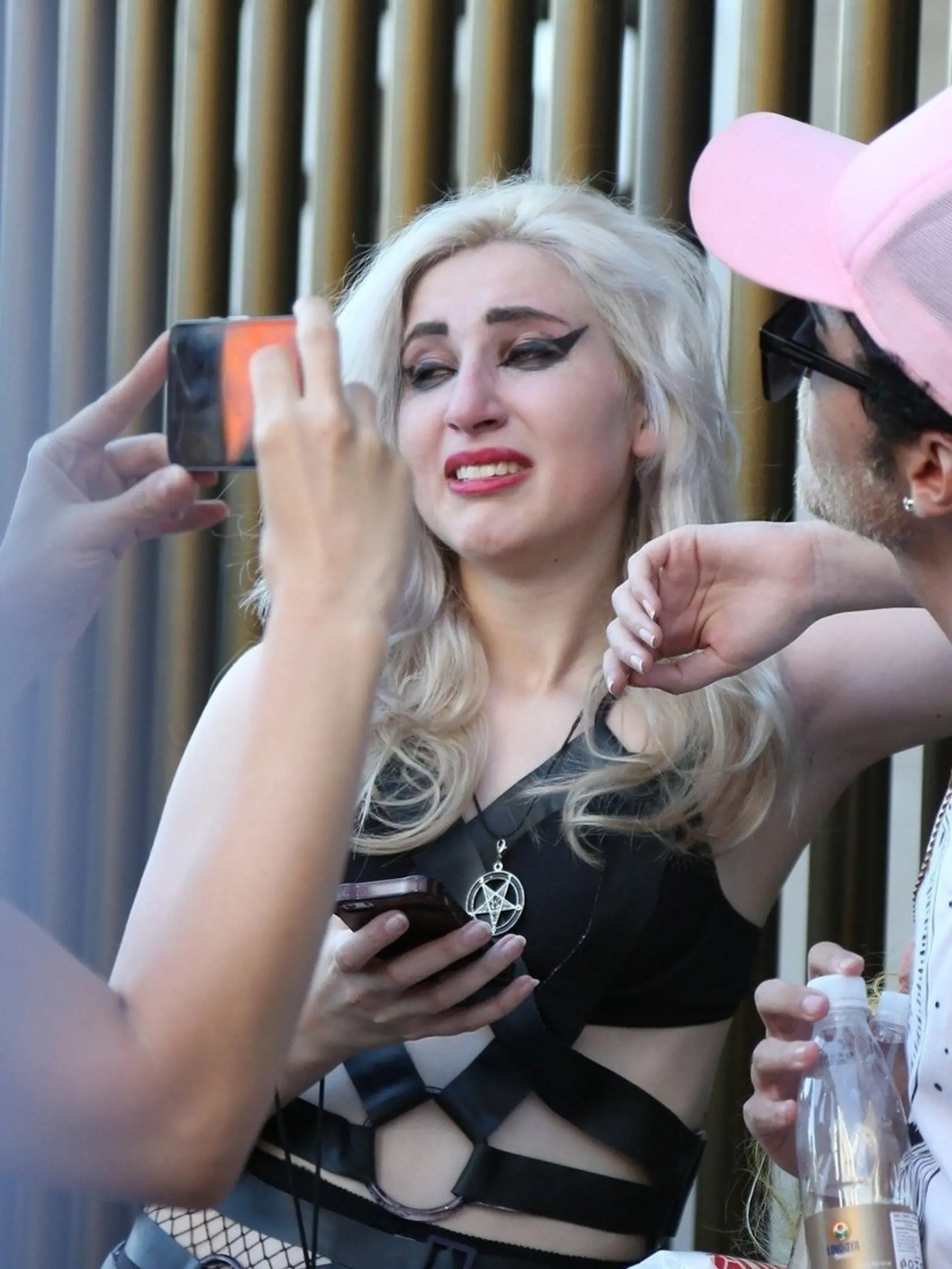 *EXCLUSIVE* ** RIGHTS: WORLDWIDE EXCEPT IN BRAZIL ** Rio de Janeiro, BRAZIL  - Lady Gaga's Brazilian fans line up outside the hotel where she was expected to stay bun ended up cancelling her performance at this year's Rock and Rio Music Festival.  Gaga's Brazilian Little Monsters can be seen crying in disappointment as news of her cancellation began to unfold outside.    Pictured: Lady Gaga Fans    BACKGRID USA 14 SEPTEMBER 2017, Image: 349387401, License: Rights-managed, Restrictions: , Model R