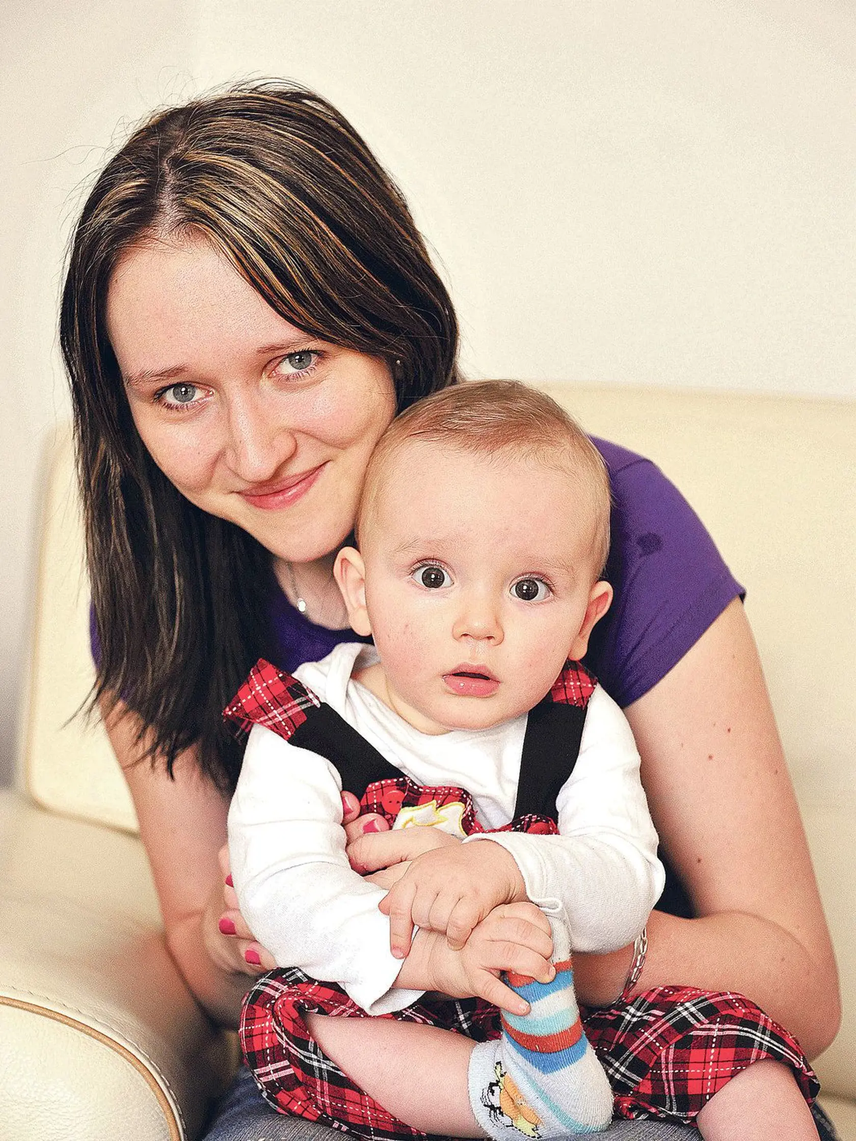Dcera Slavíka Lucie s prvním synem Vojtěchem