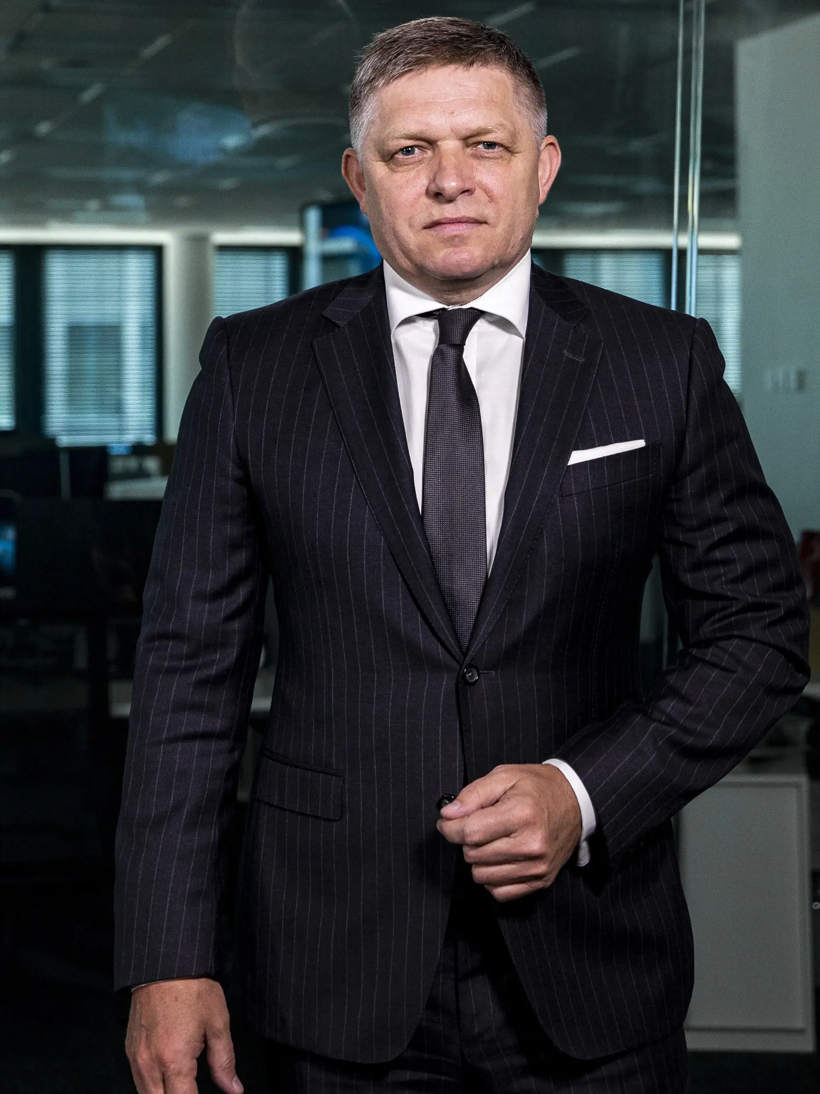 Diskusná relácia "Karty na stôl", ktorej hosťom bol Robert Fico. 