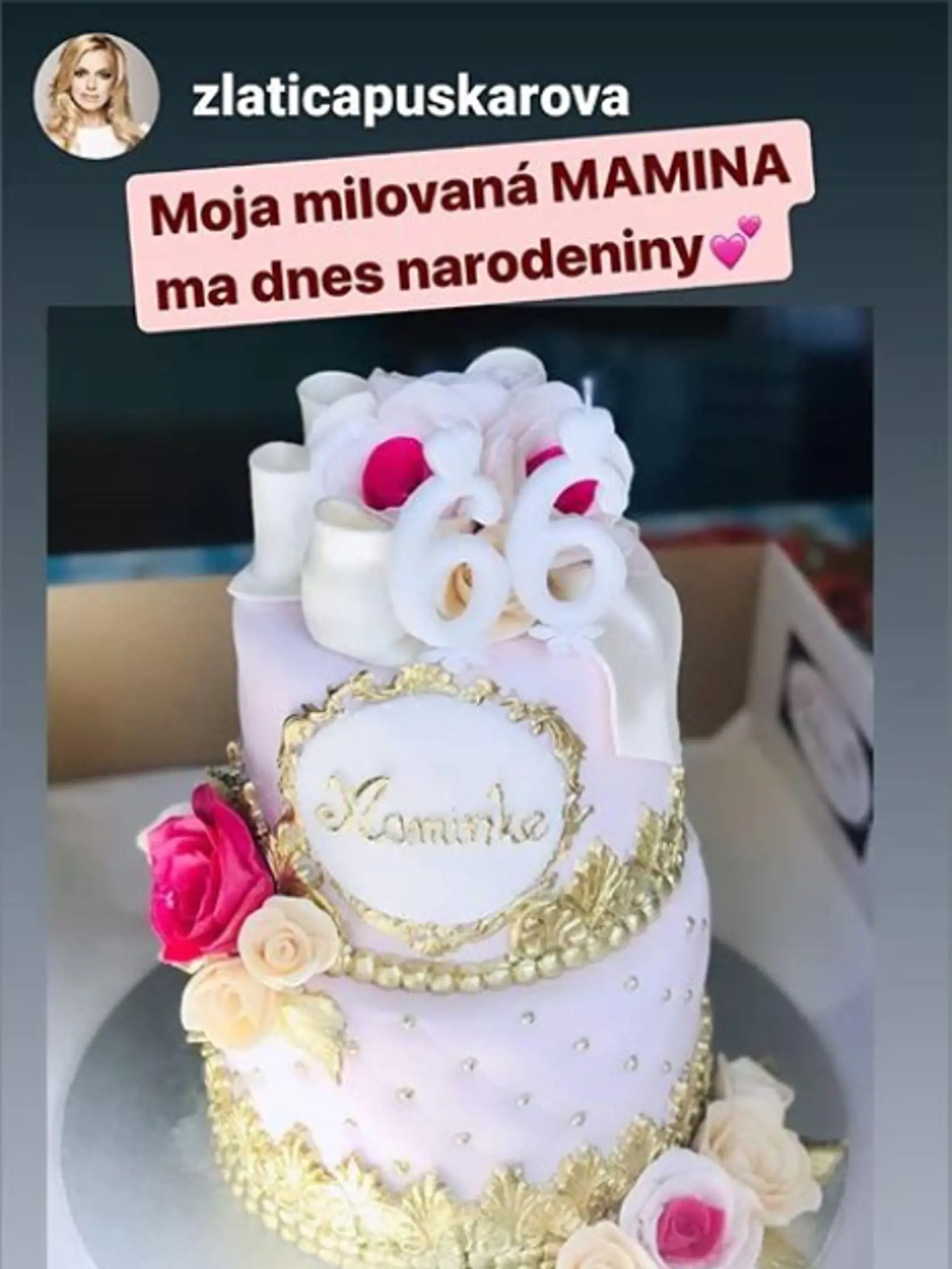 Tortu od tej istej cukrárky objednala Zlatica aj pre mamu.