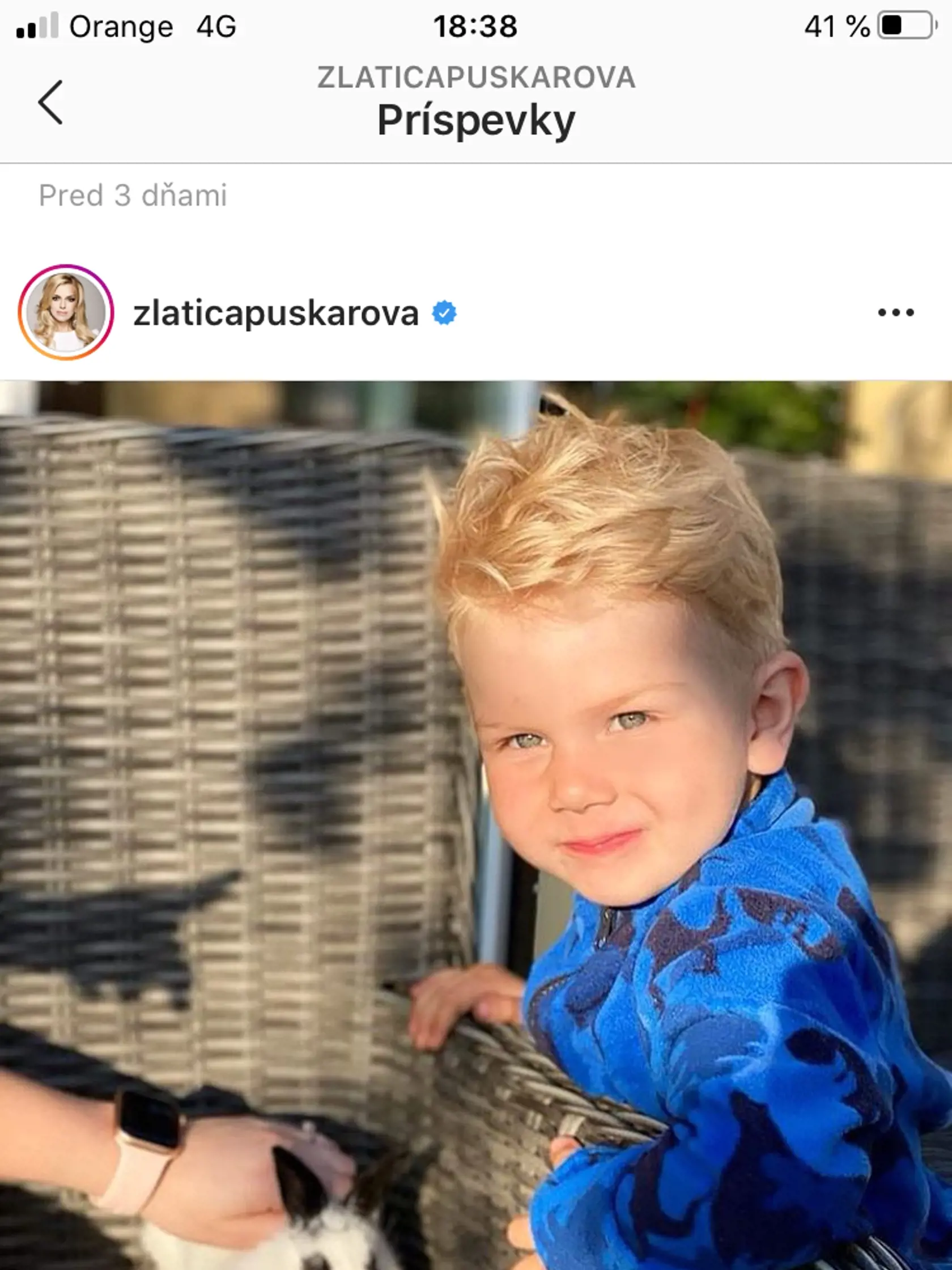 Adam, syn Zlatice Puškárovej.