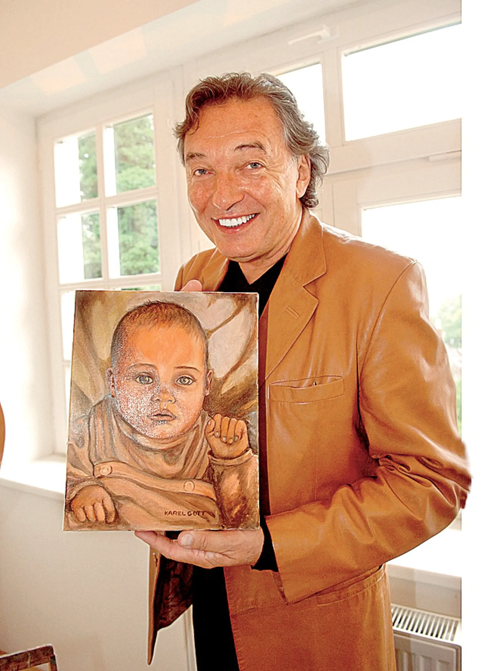 karel Gott, obraz svojho dieťaťa, obraz dieťa
foto: Michaela Feureislová
uverejnené: Šarm č.30/2007
pôvodný súbor:gott feuer.eps