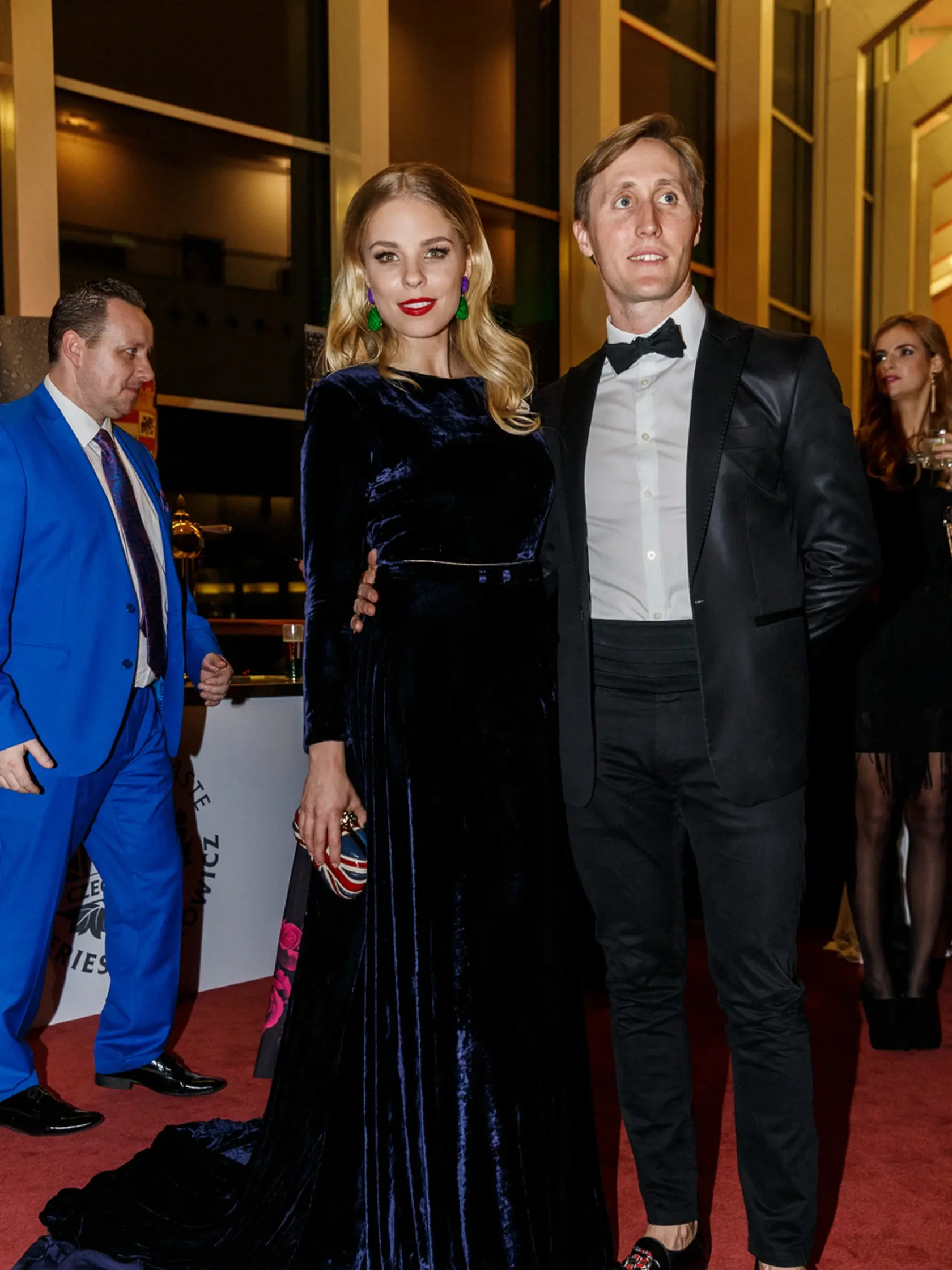 Na snímke Veronika Cifrová Ostrihoňová a Matej Sajfa Cifra počas párty po skončení slávnostného vyhlasovania ankety Osobnosť televíznej obrazovky 2018 v budove Slovenského národného divadla.