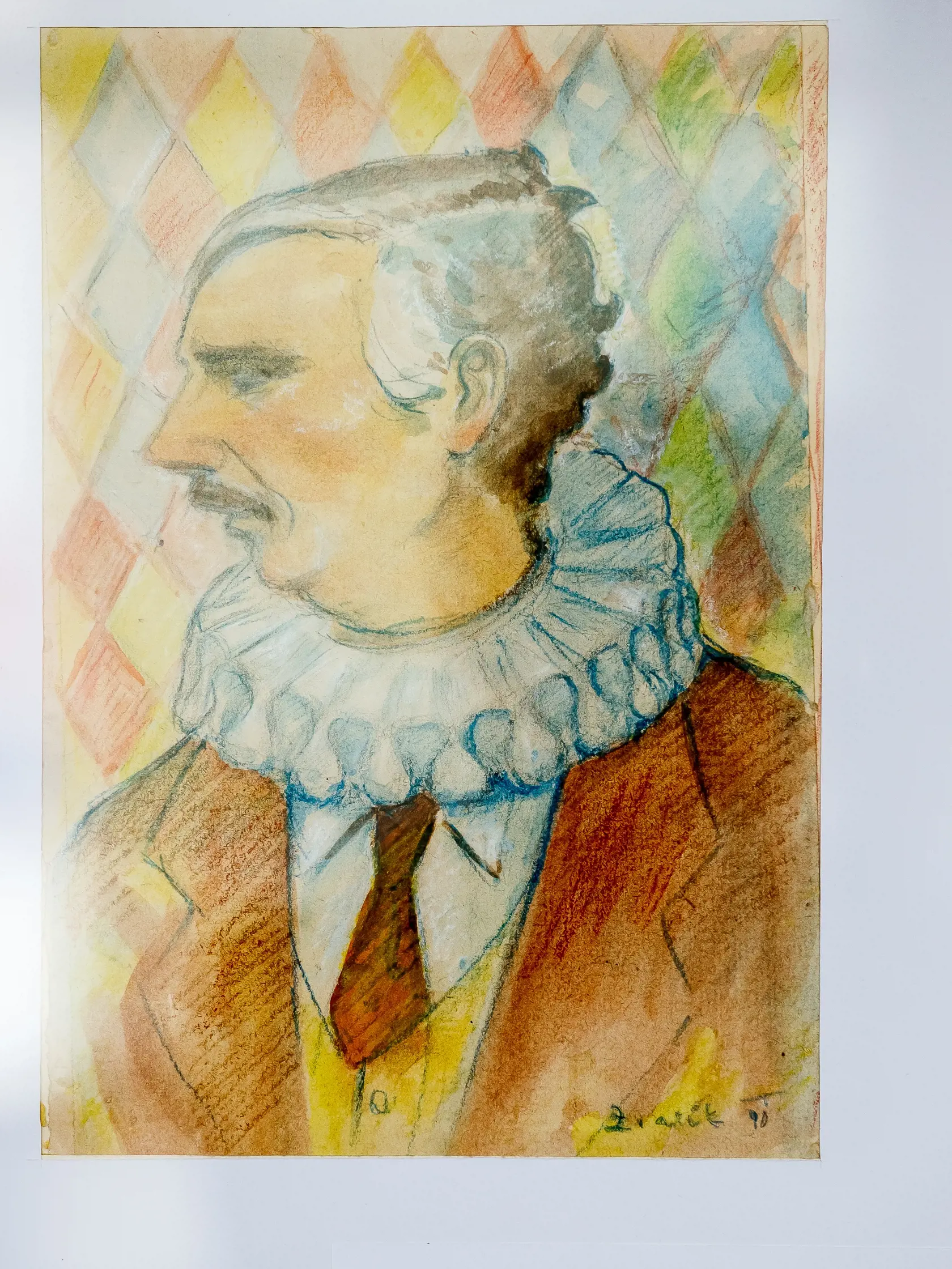 Vystava malieb karikatur Frantiska Zvarika vystavena vo foyeri novostavby slovenskeho narodneho divadla v Bratislave