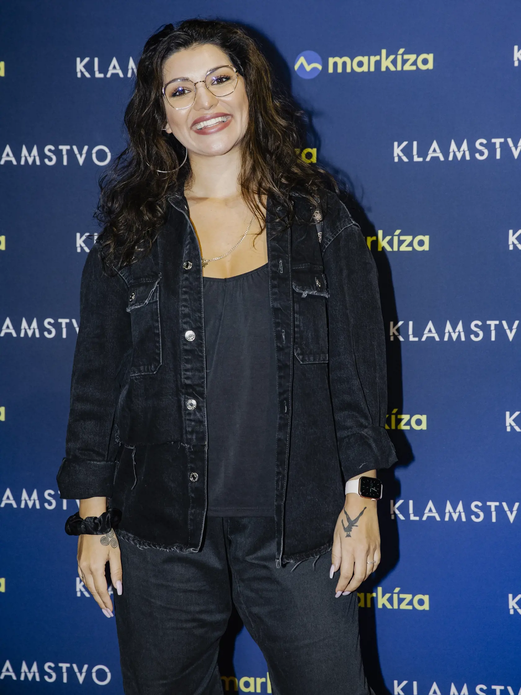 Na snímke Dáša Šarközyová počas premiéry nového seriálu TV Markíza, Klamstvo.