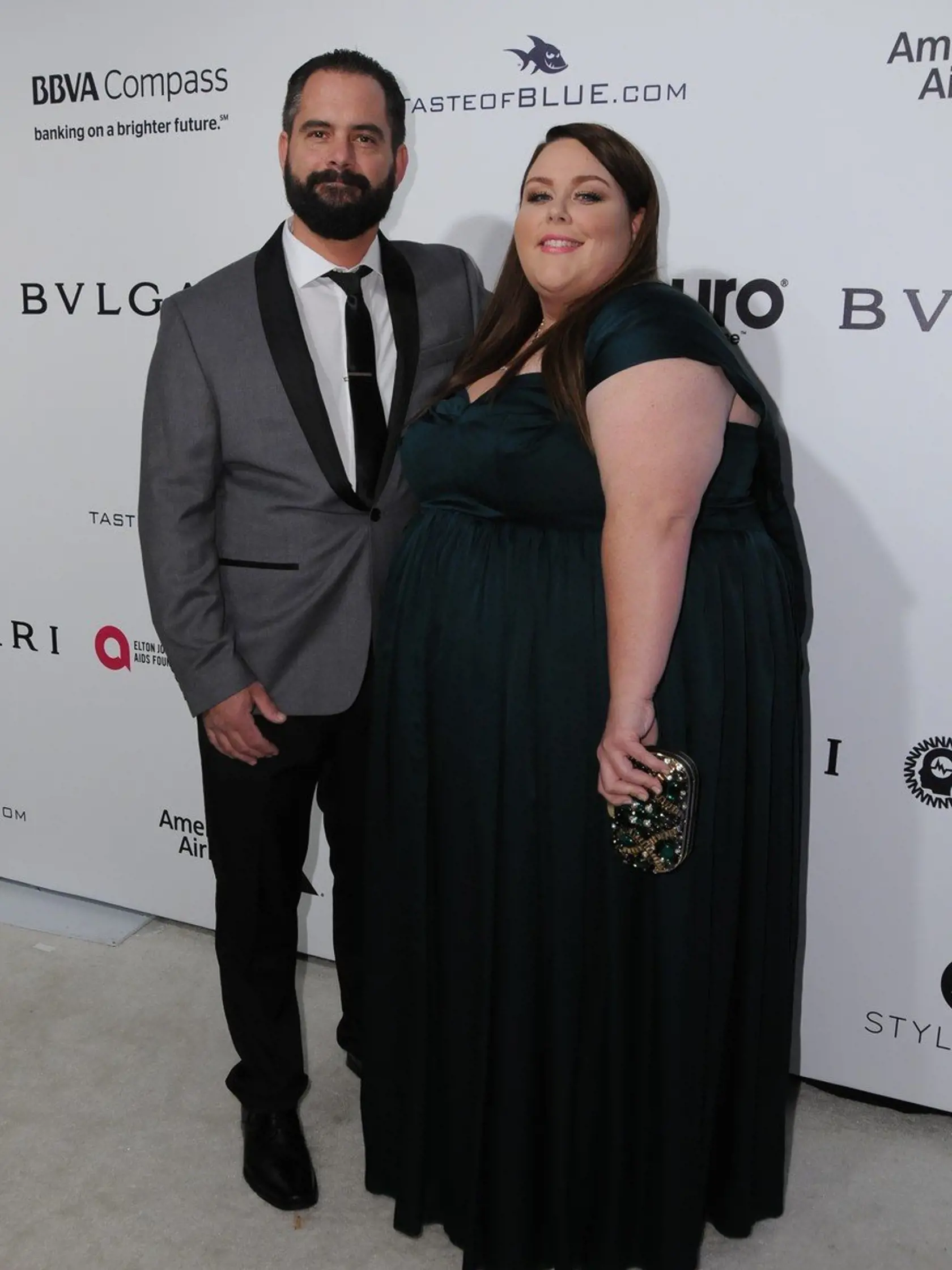26 February 2017 - West Hollywood, California - Chrissy Metz, Josh Stancil. 25th Annual Elton John Academy Awards Viewing Party held at West Hollywood Park., Image: 322639700, License: Rights-managed, Restrictions: *** France OUT ***, Model Release: no, Credit line: Profimedia, SIPA USA