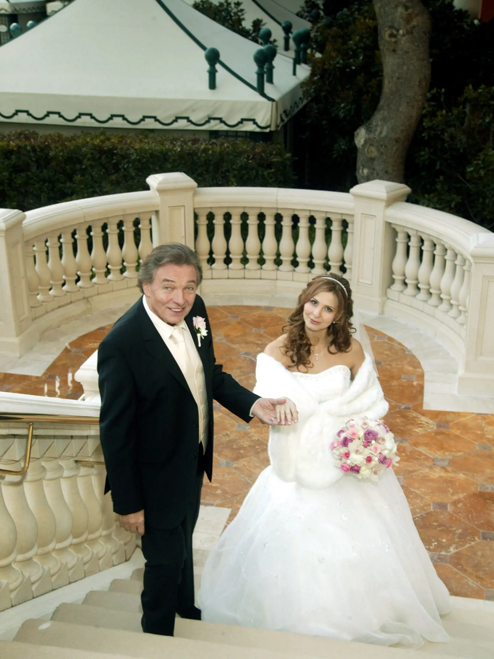 Karel Gott;Ivana Machackova;dcera Charlotte Gottova;svadba v Las Vegas;foto_CTK;7.1.2008
