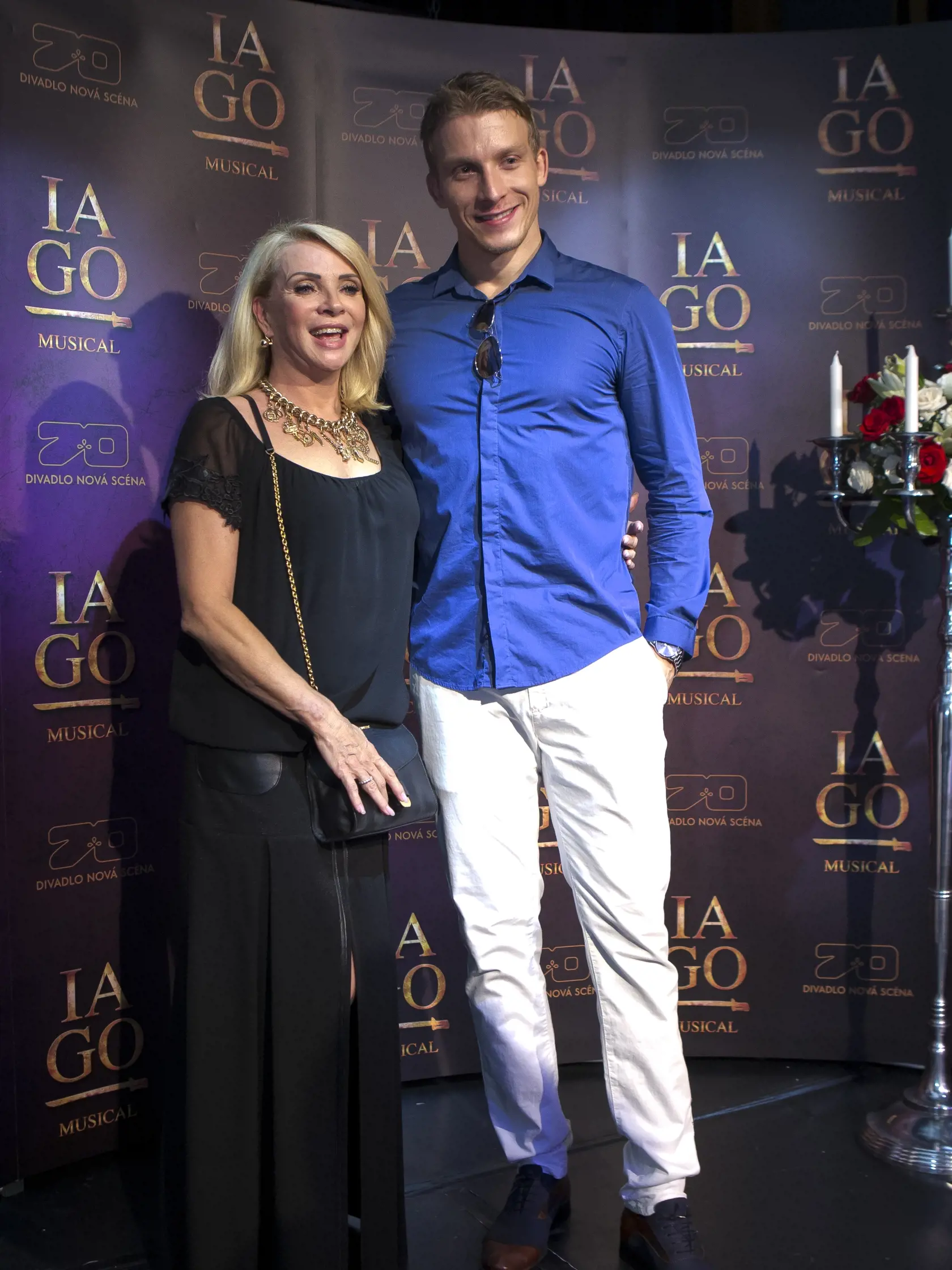 Zdena Studenková a herec Juraj Bača.