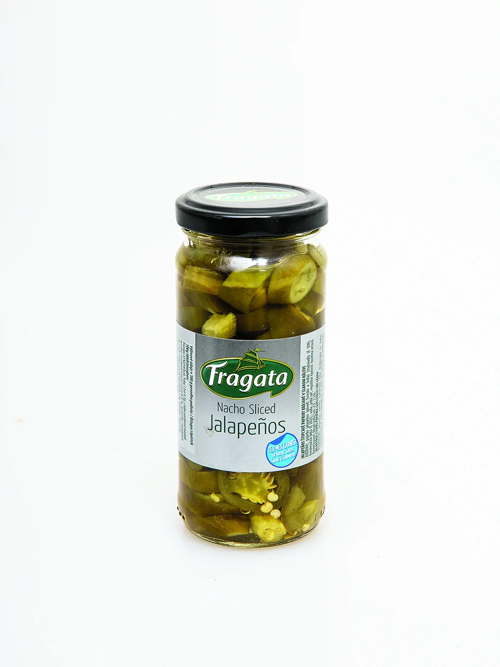 Top! Víťaz - Jalapeños
Fragata, 220 g/ 125 g
Krajina pôvodu/ Španielsko
Zloženie/ papriky jalapeños, voda, jedlá soľ, regulátor kyslosti: kyselina octová
Energia v 100 g/ 57 kJ Tuky/ 0,2 g Sacharidy/ 2 g Bielkoviny/ 0,5 g Soľ/ 6 g 
Redakcia hodnotí: Tmavozelené papričky jalapeños sú pokrájané na hrubé kolieska aj s jadierkami. Voňajú príjemne sviežo a chutia výborne. Stupeň štipľavosti nie je extrémne vysoký a nastupuje až po chvíli. Skvelé na pizzu alebo do pikantných nátierok.
