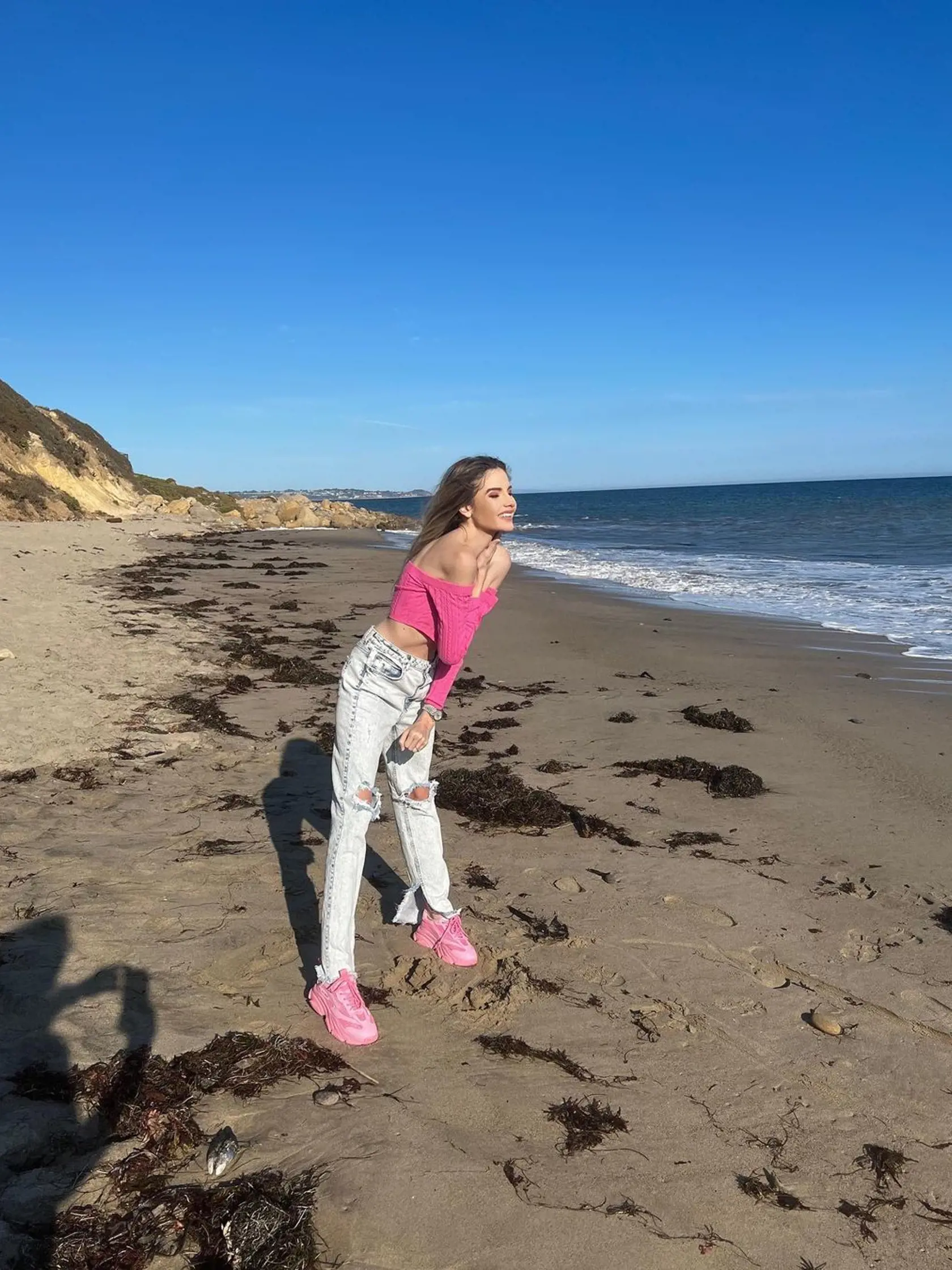 Broňa si obliekla ružovú na štýl filmu Barbie.