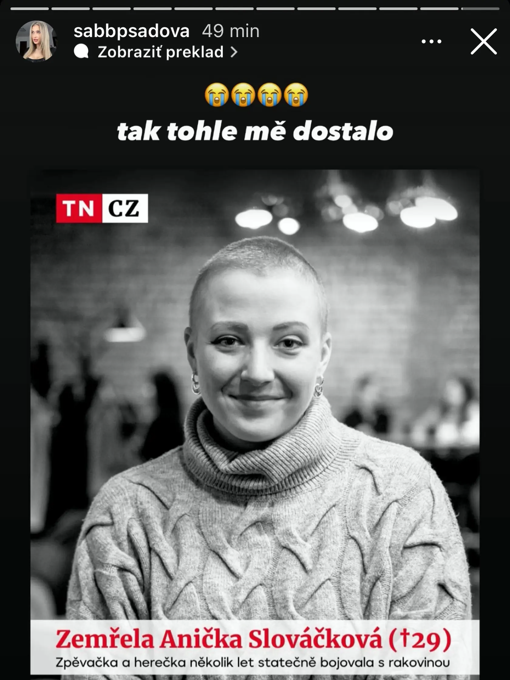 Smrť Aničky zasiahla aj známe osobnosti.