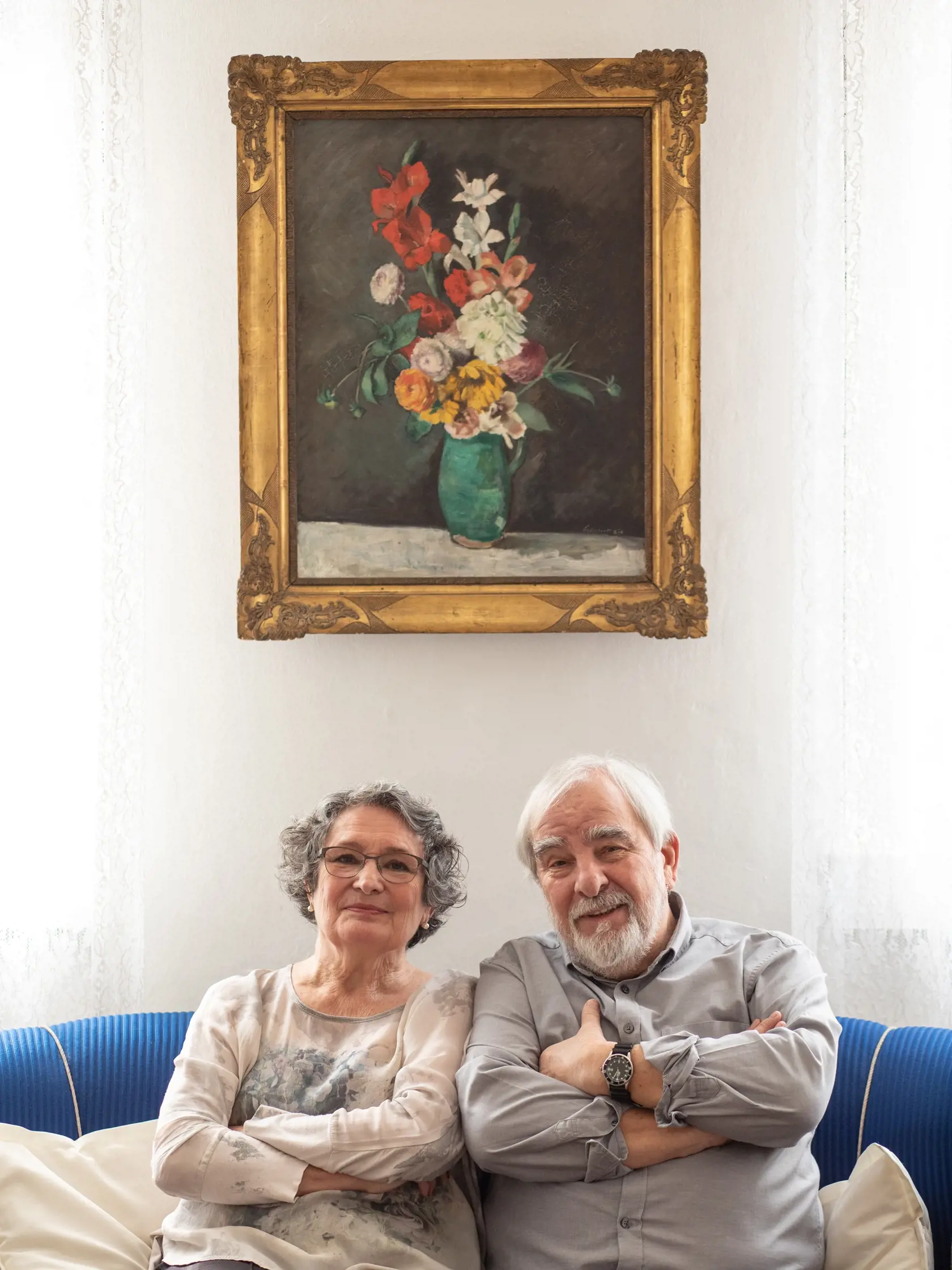 Valentínske fotenie Marián Slovák a manželky Eva Matejková u nich v doma.