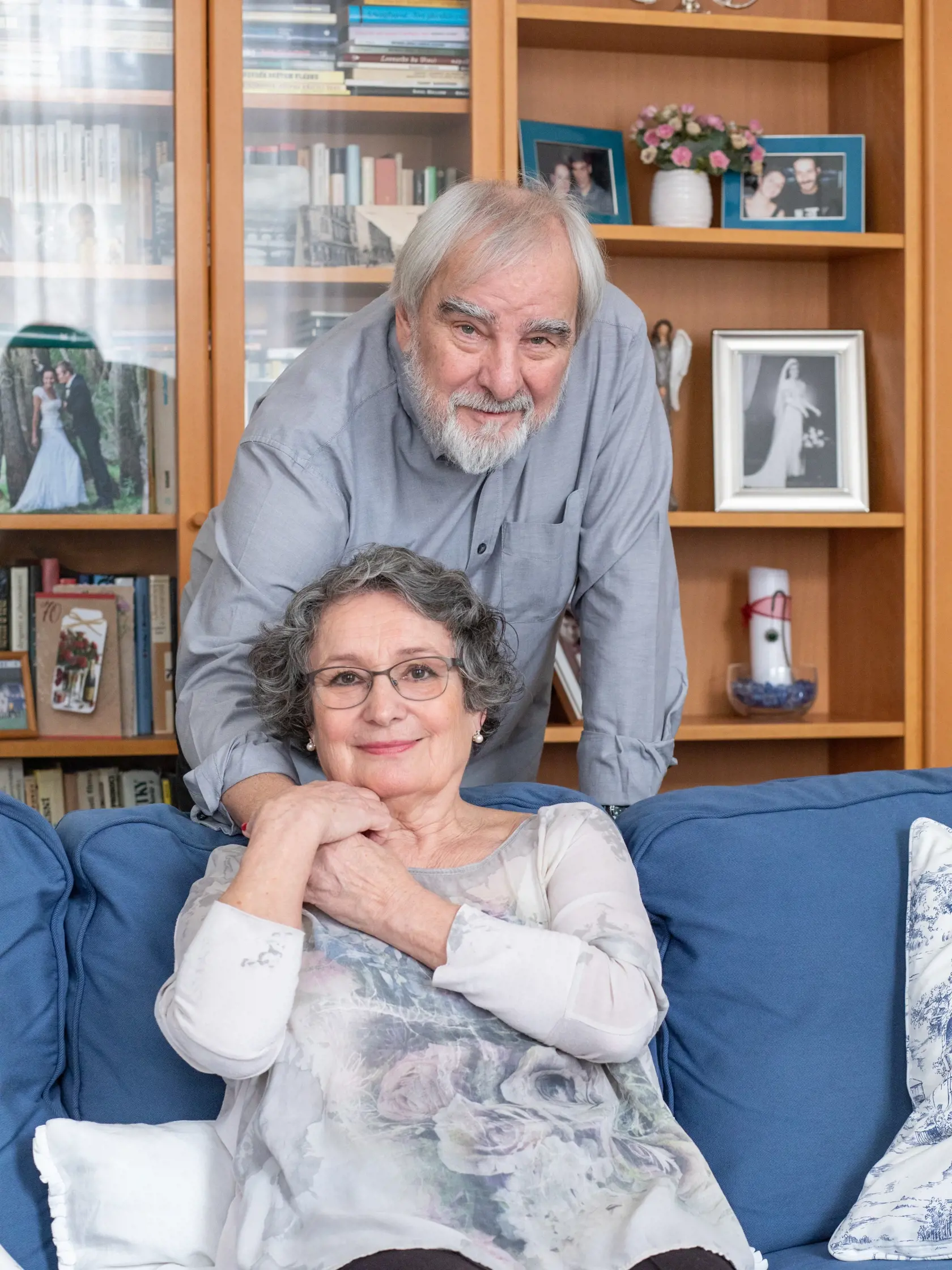 Valentínske fotenie Marián Slovák a manželky Eva Matejková u nich v doma.