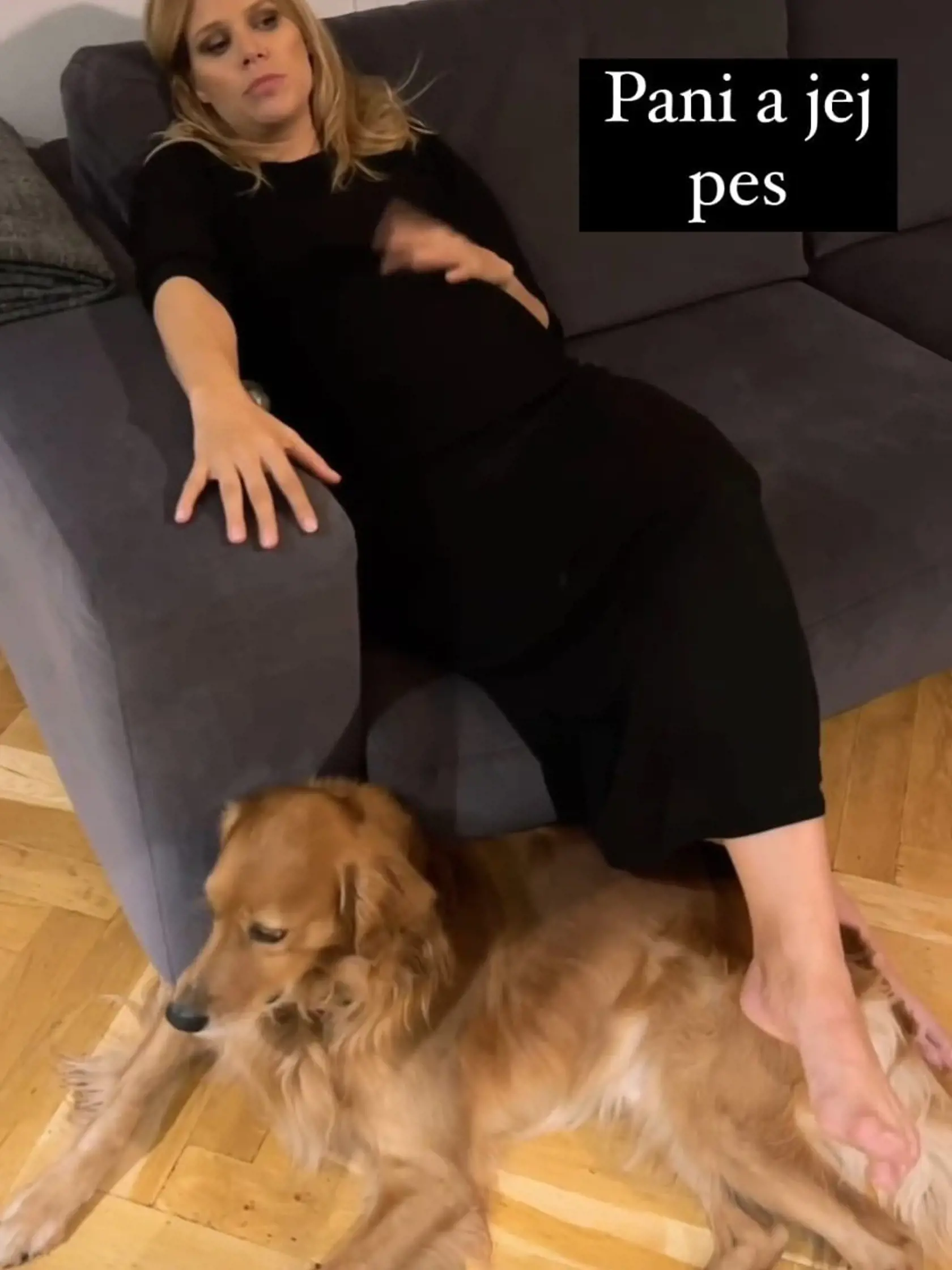 Na záberoch je už krásne vidieť Zuzanine rastúce tehotenské bruško.