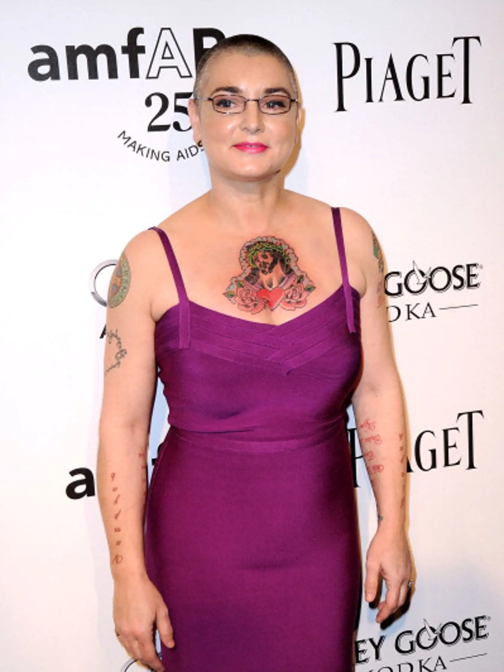 LOS ANGELES, CA - OCTOBER 27:  Singer Sinead O'Connor attends amfAR's Inspiration Gala at the Chateau Marmont on October 27, 2011 in Los Angeles, California.  (Photo by Frazer Harrison/Getty Images)