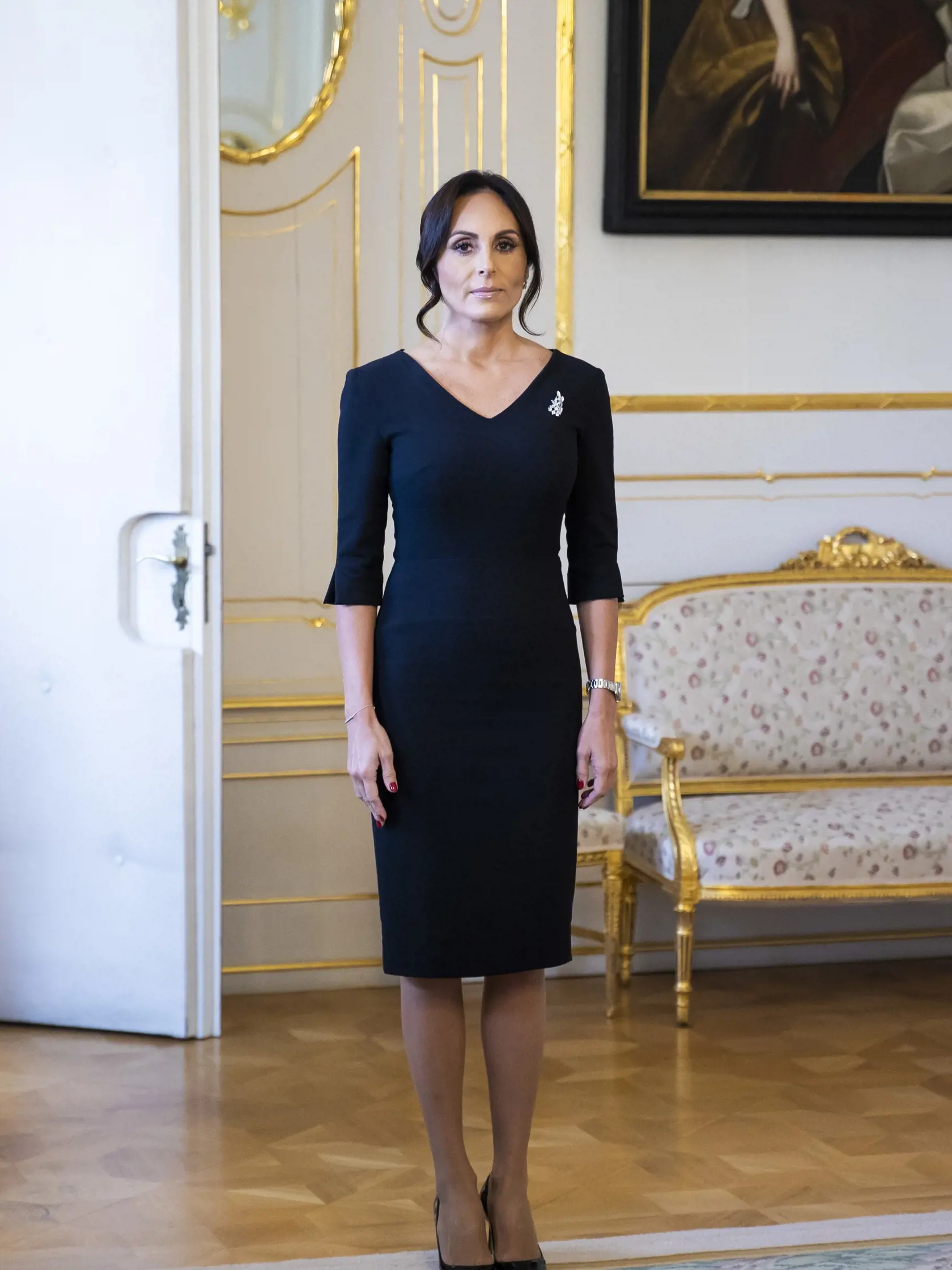 Demisia ministerky zdravotníctva Zuzany Dolinkovej v Prezidentskom paláci. Na snímke je ministerka zdravotníctva Zuzana Dolinková.