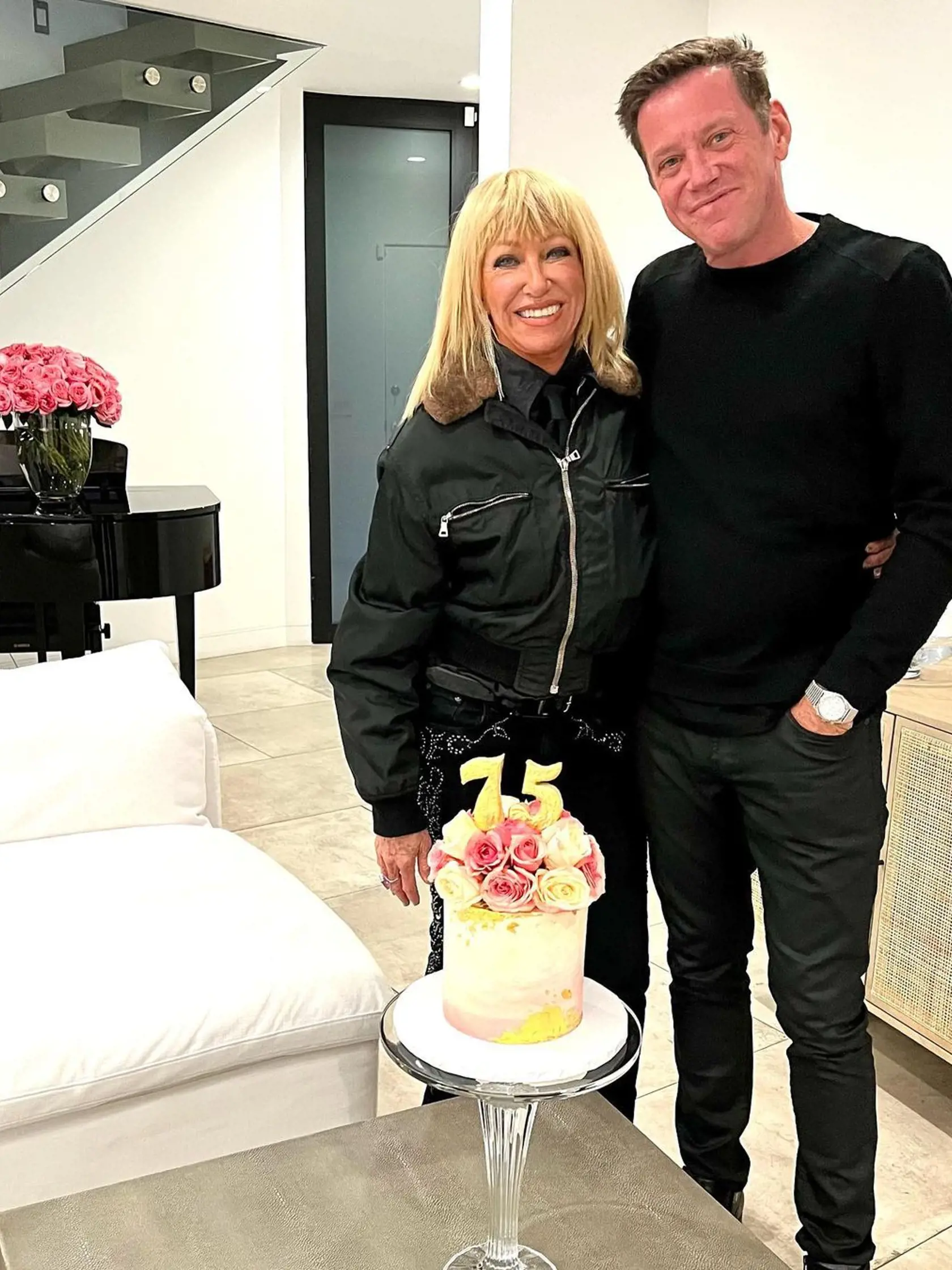 Suzanne Somers s jediným synom Bruceom