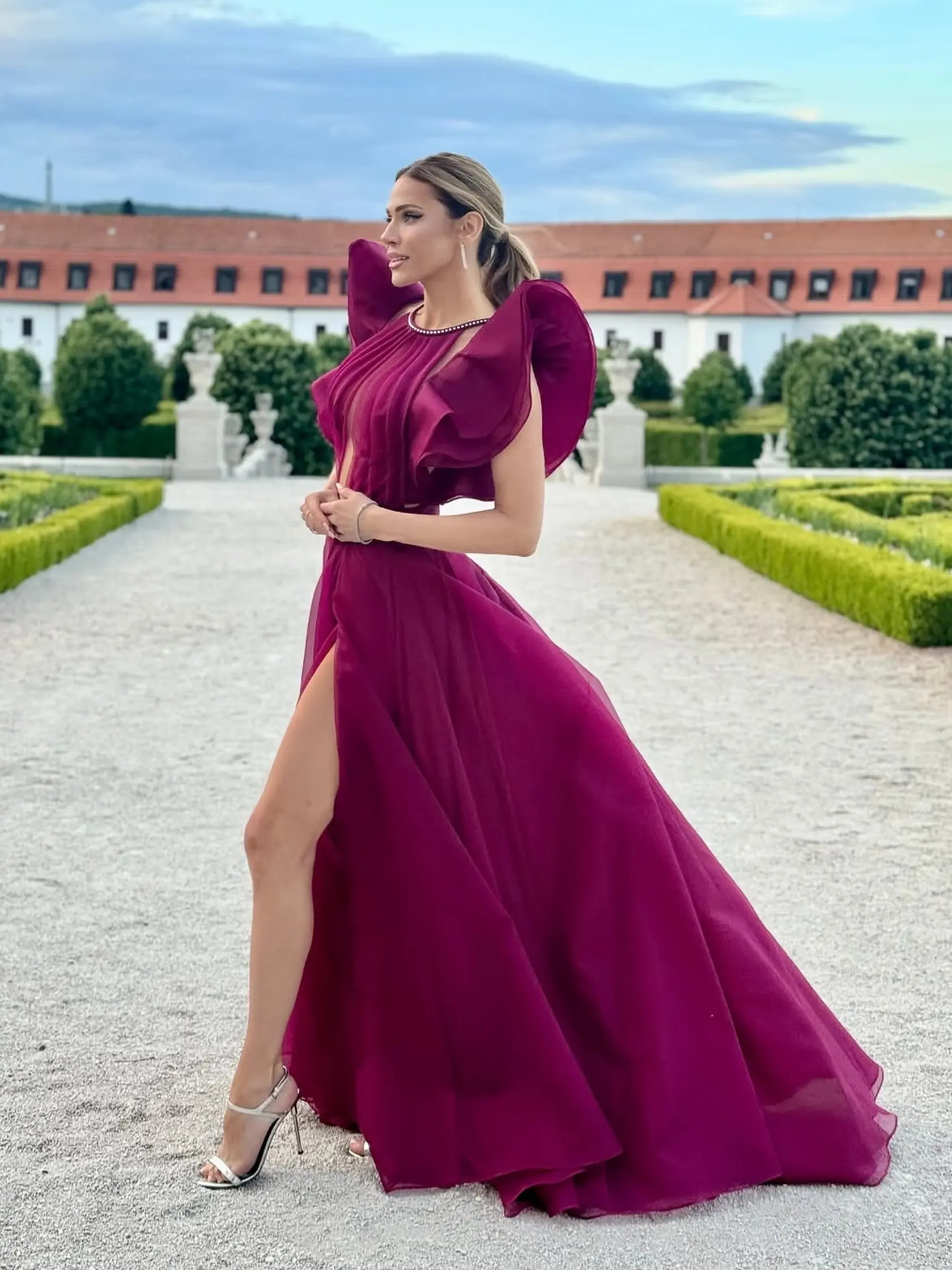 Andrea Verešová na evente Beauty Ball, ktorý sa konal na Bratislavskom hrade pri príležitosti 20. výročia známej estetickej kliniky.