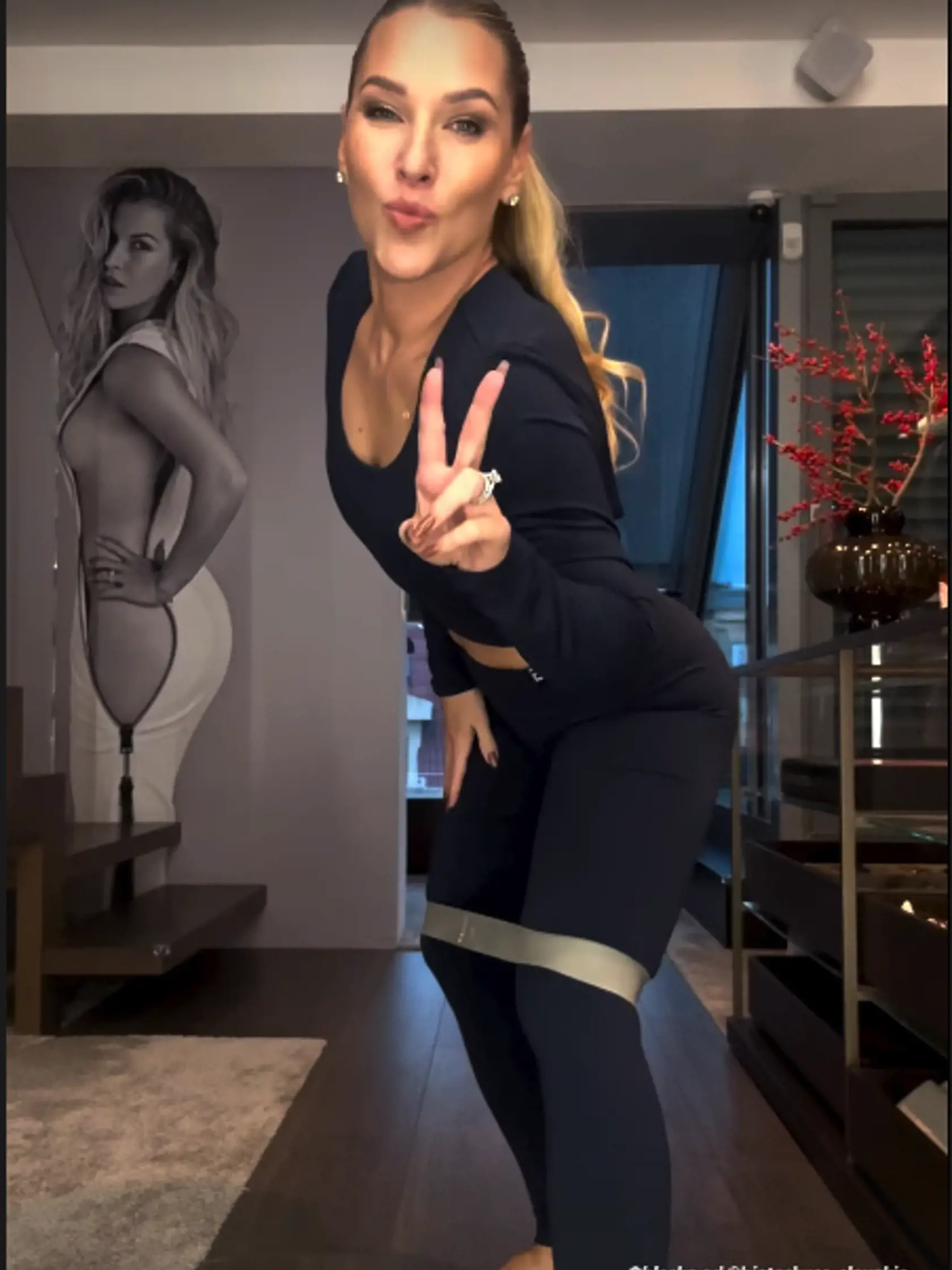 Dominika Cibulková na svojej postave makala aj počas vianočných sviatkov.