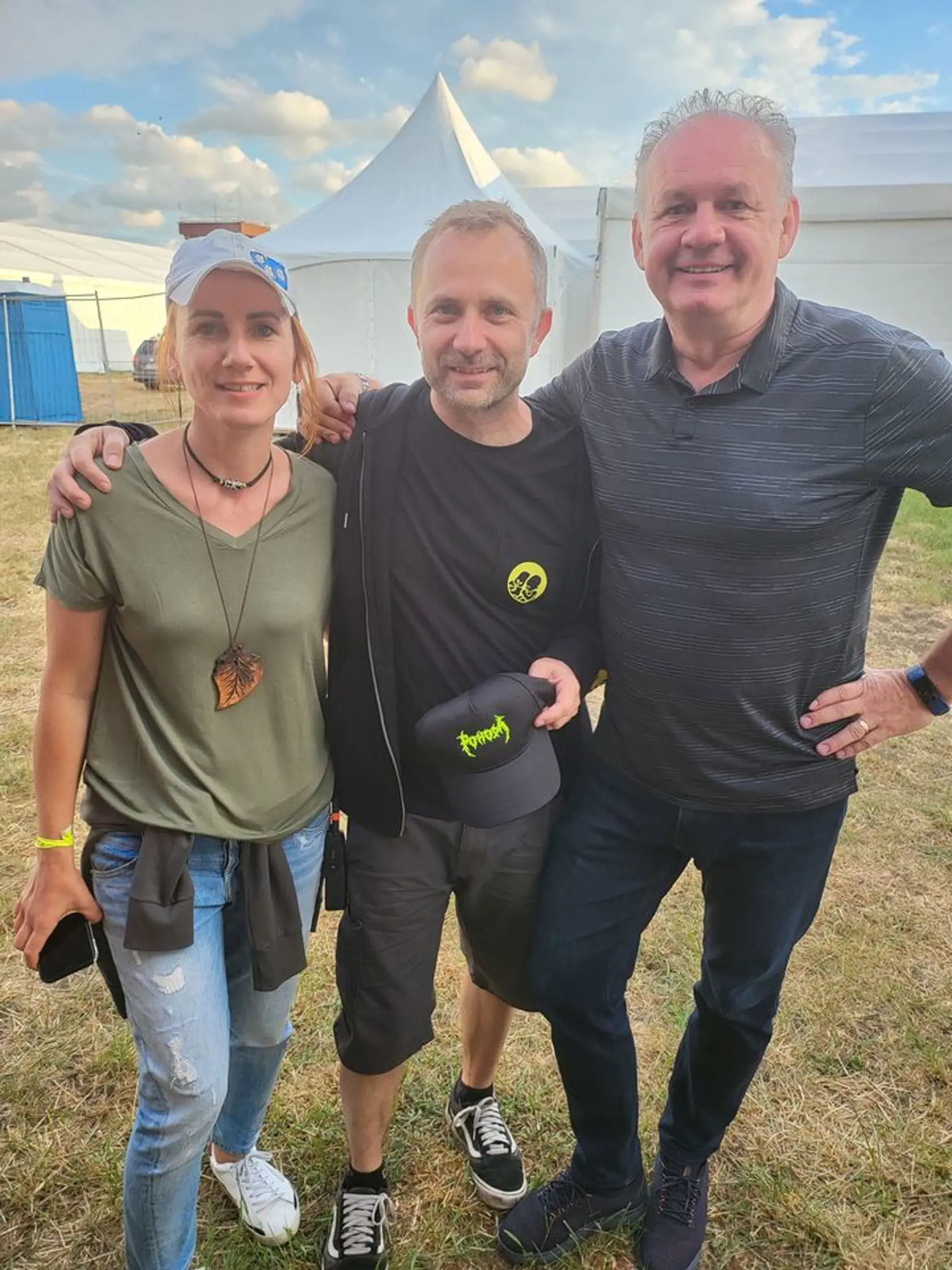 Bývalý prezident Andrej Kiska (vpravo) si ani tento rok nenechal ujsť festival Pohoda.