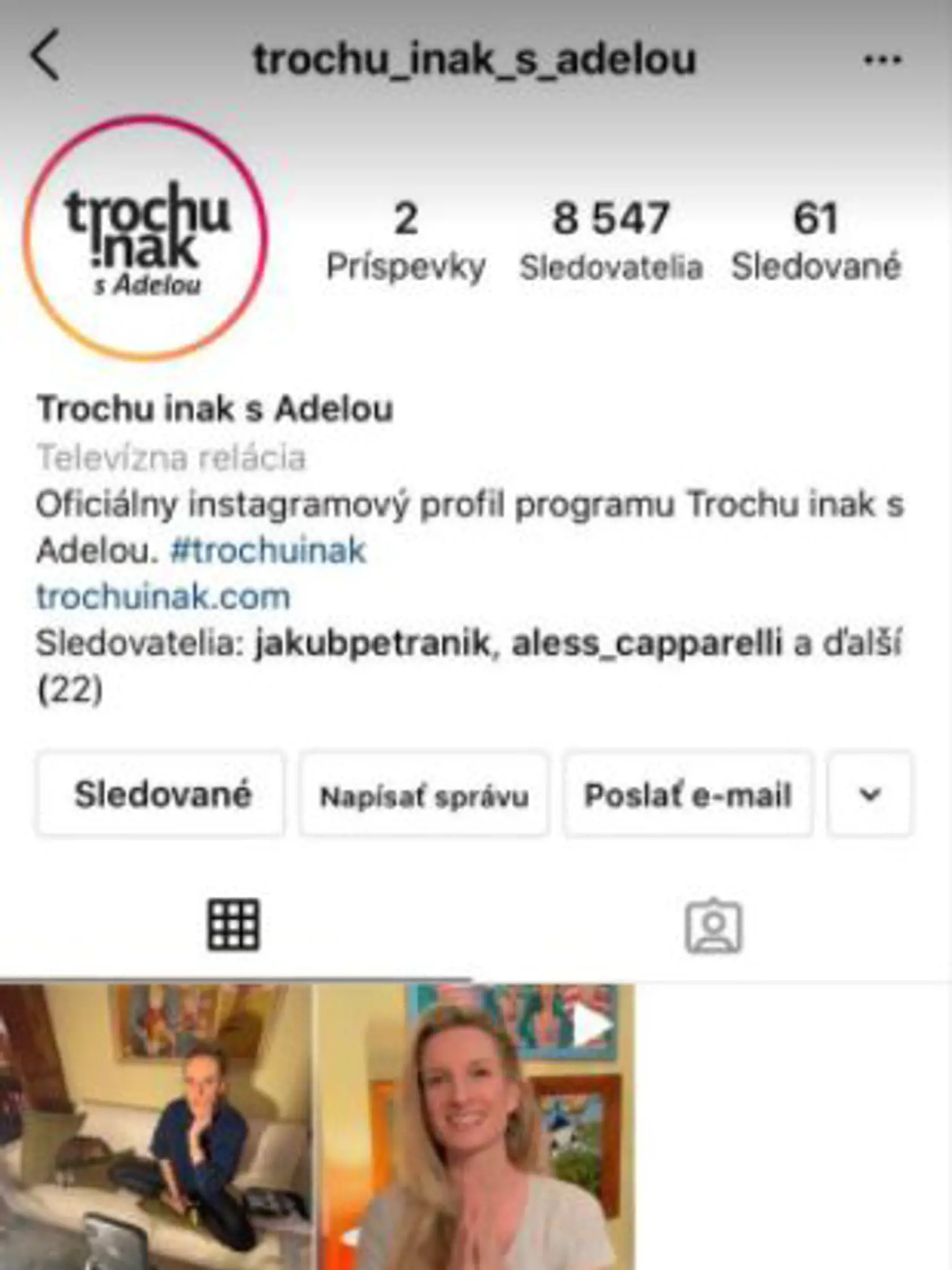 Adela si konečne založila profil na Instagrame.