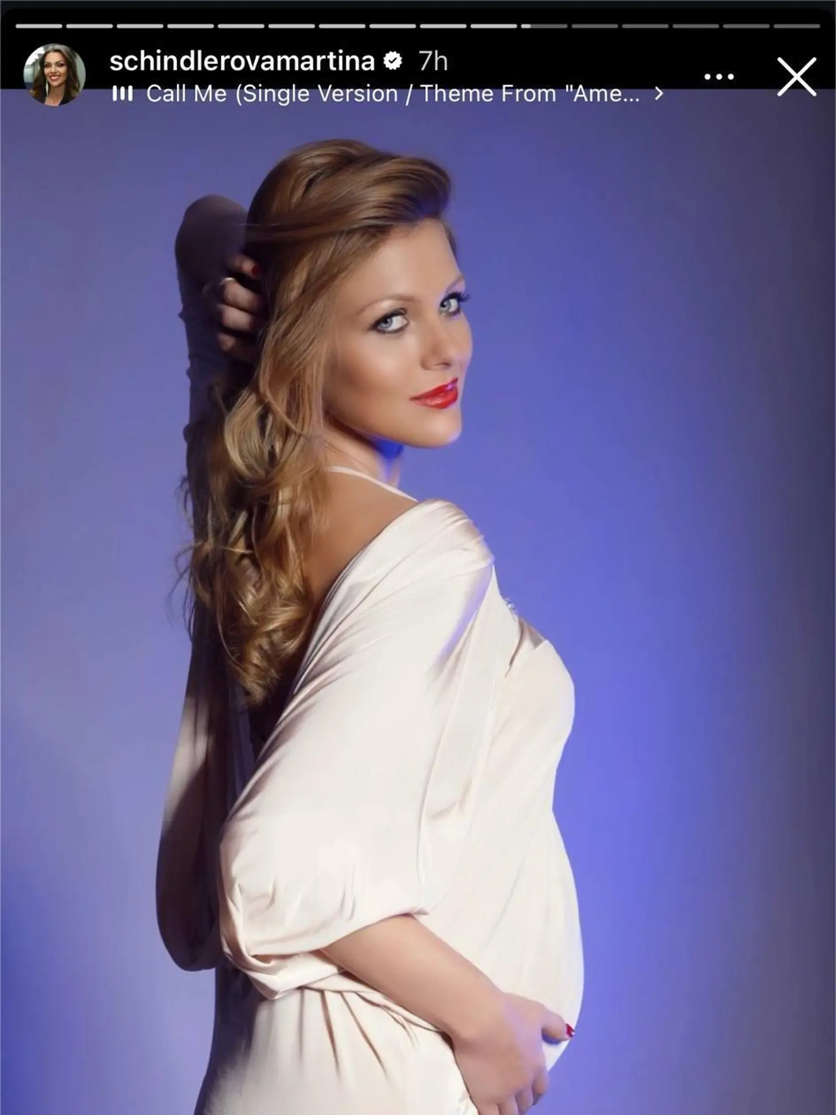 Martina ukázala foto z čias tehotenstva