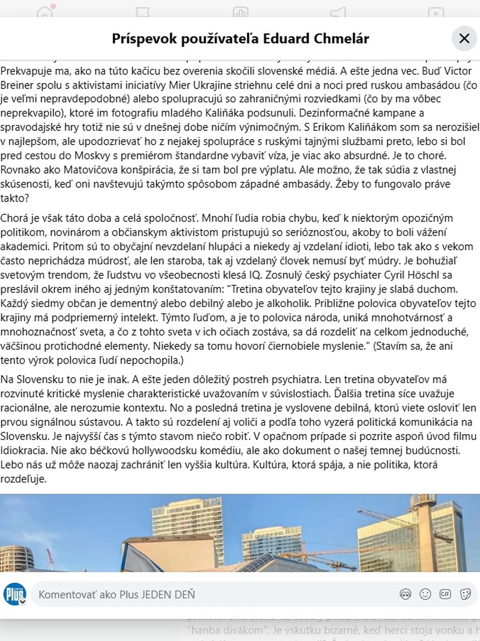 Eduard Chmelár v obsiahlom statuse rozmetával hoaxy, ktoré sa Slovenskom šíria ako jed. Toto je 2. časť jeho statusu, ktorý rozhodne stojí minimálne za zamyslenie.