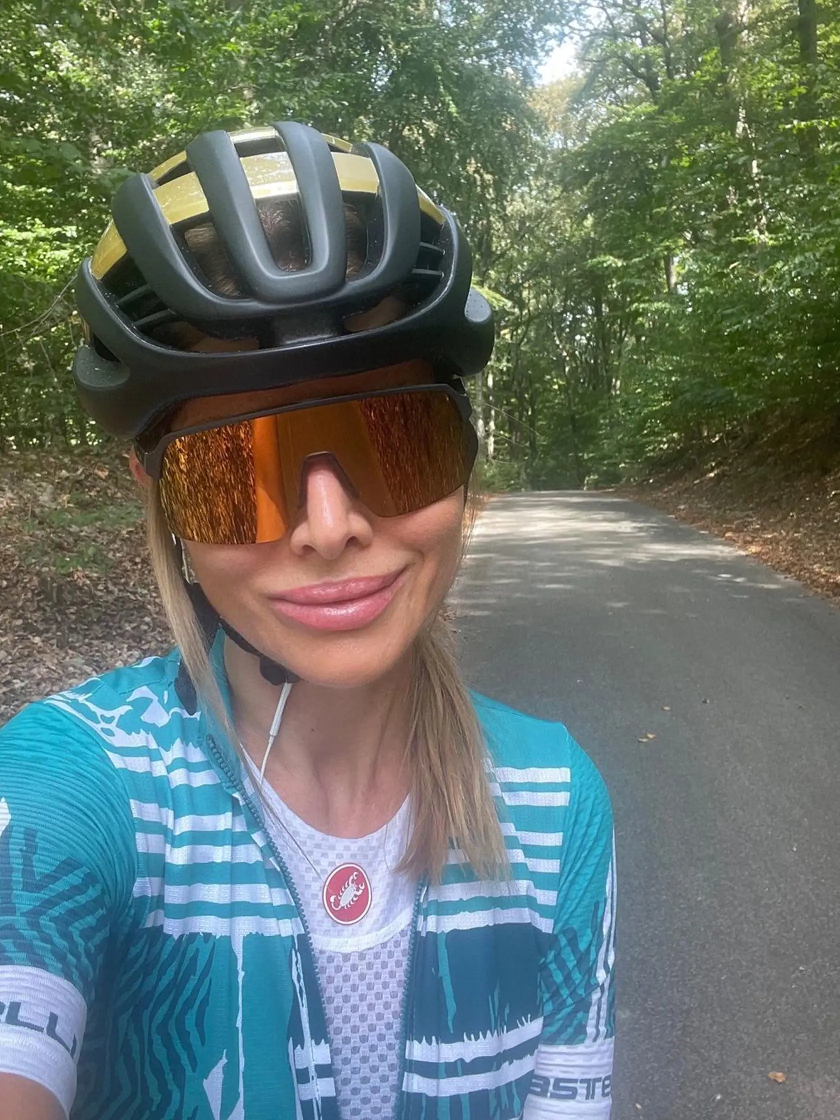 Petra Krištúfková rada jazdí na svojom bicykli. Bežne za deň zdolá desiatky kilometrov.