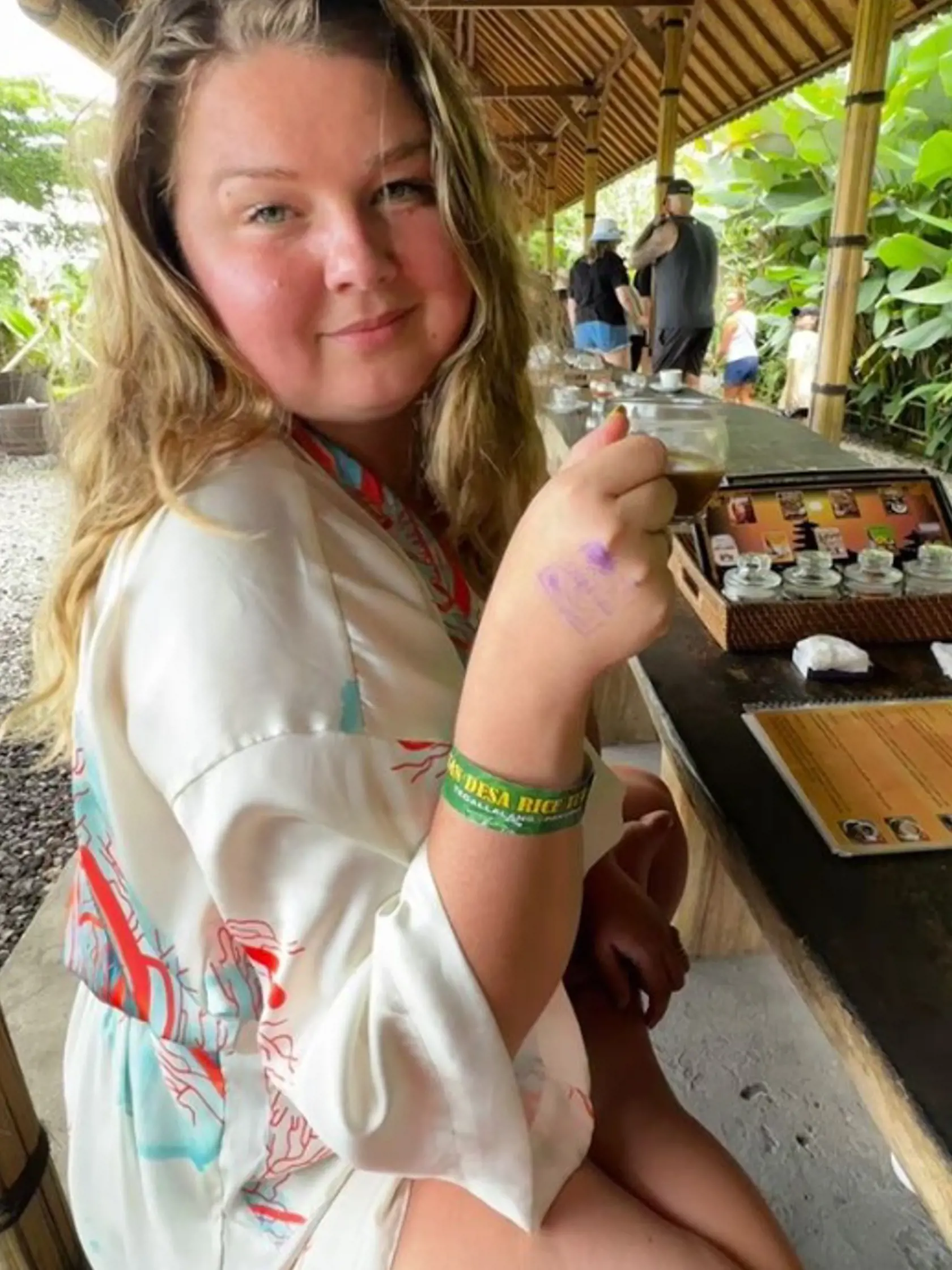 Evelyn si vychutnáva atmosféru Bali.