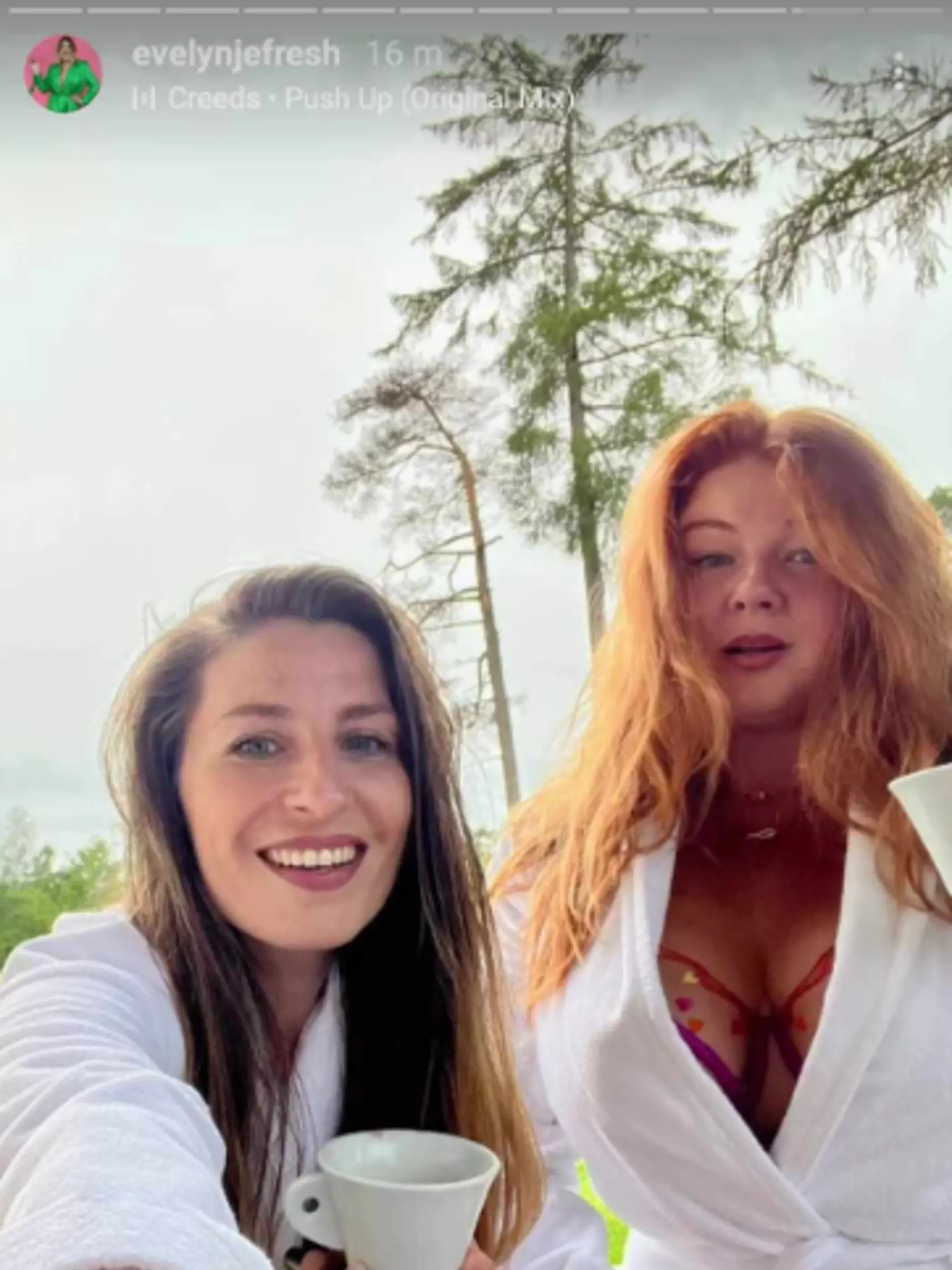 Evelyn ako ryšavka.