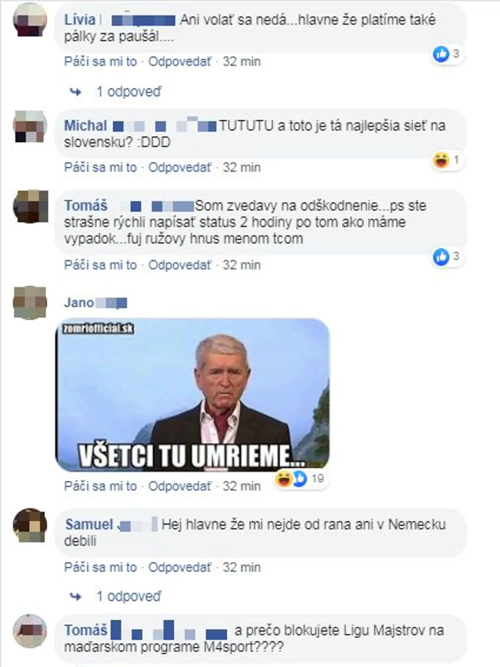Zákazníci Telekomu sú nespokojní a mnohí žiadajú odškodnenie.