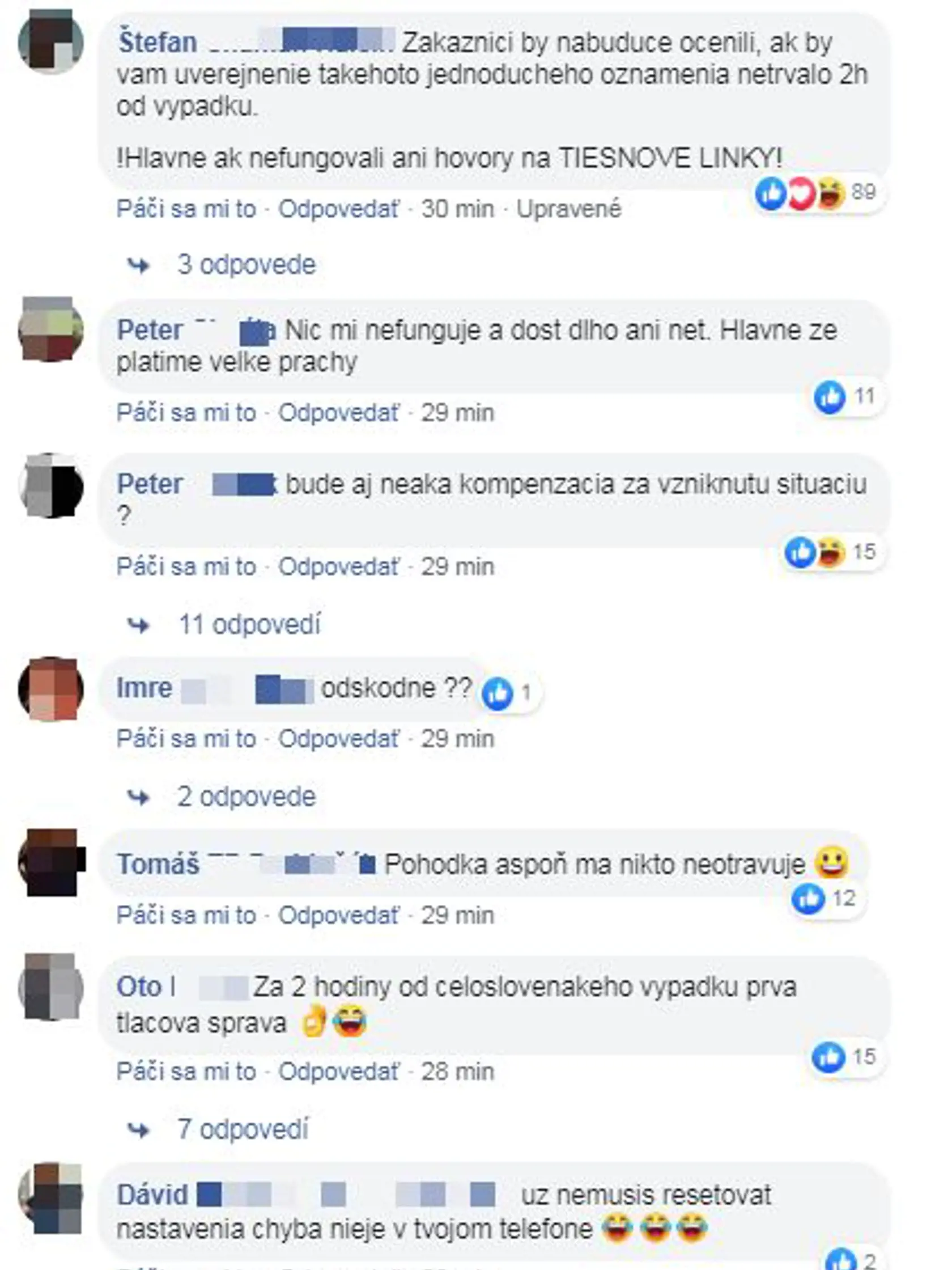 Zákazníci Telekomu sú nespokojní a mnohí žiadajú odškodnenie.