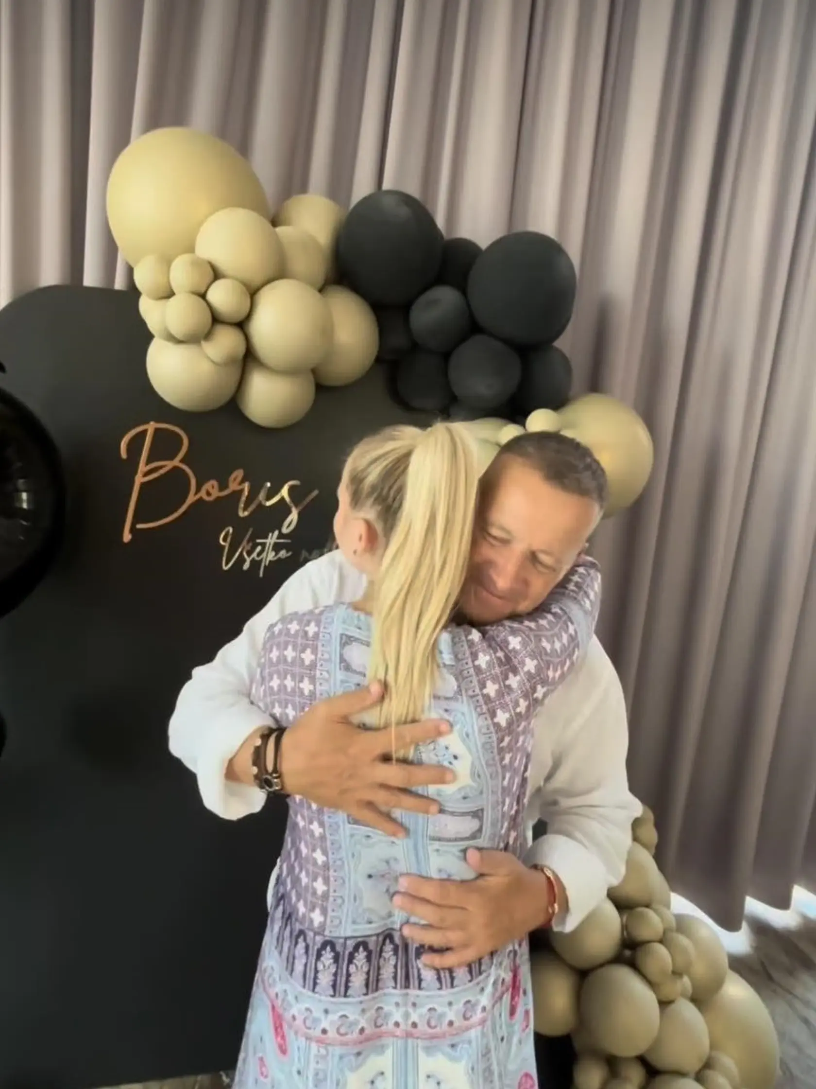 Borisovi blahoželala jedna z mamičiek Barbora Balúchová
