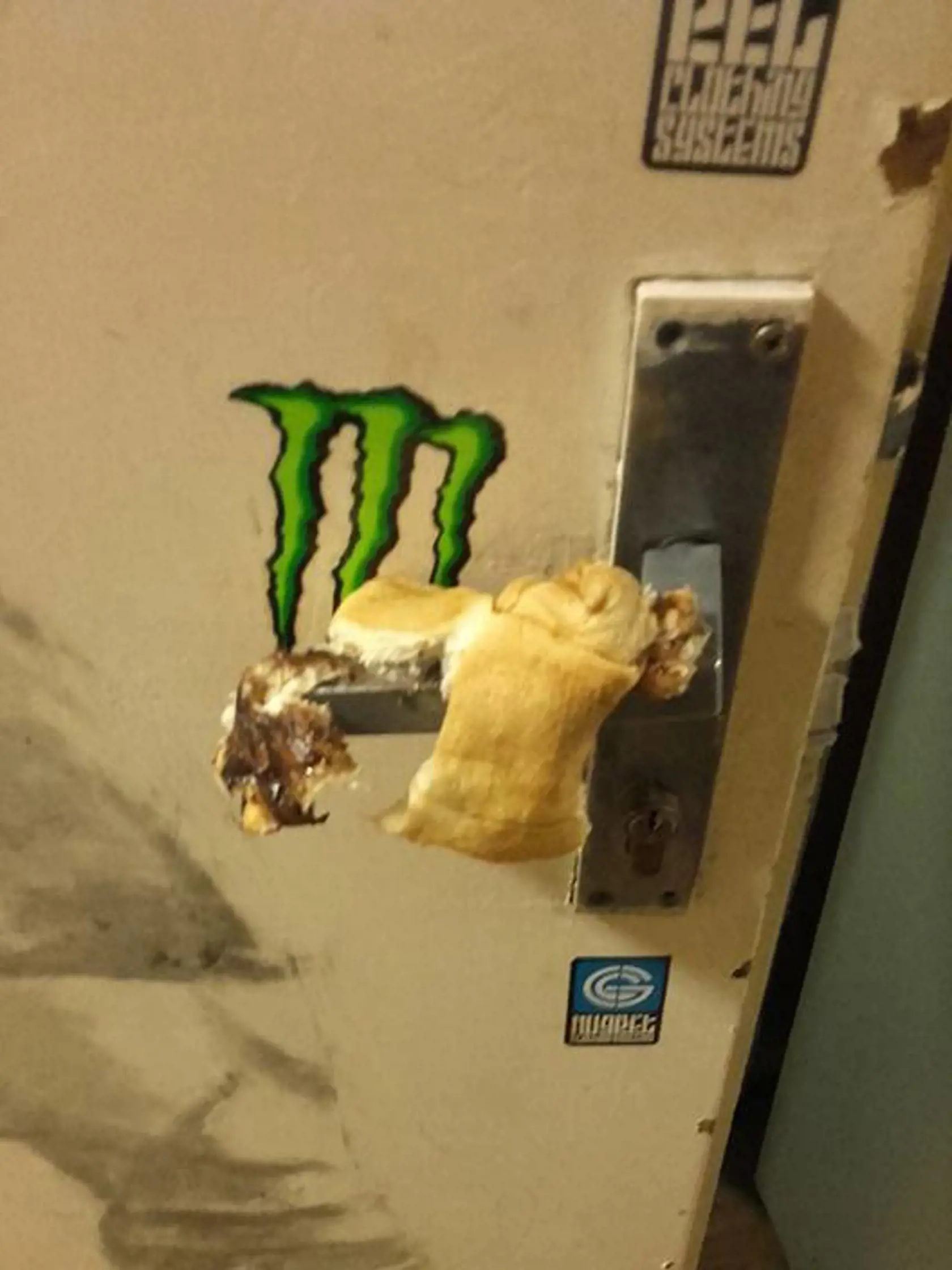 Študenti si na dverách našli nechutné prekvapenie.