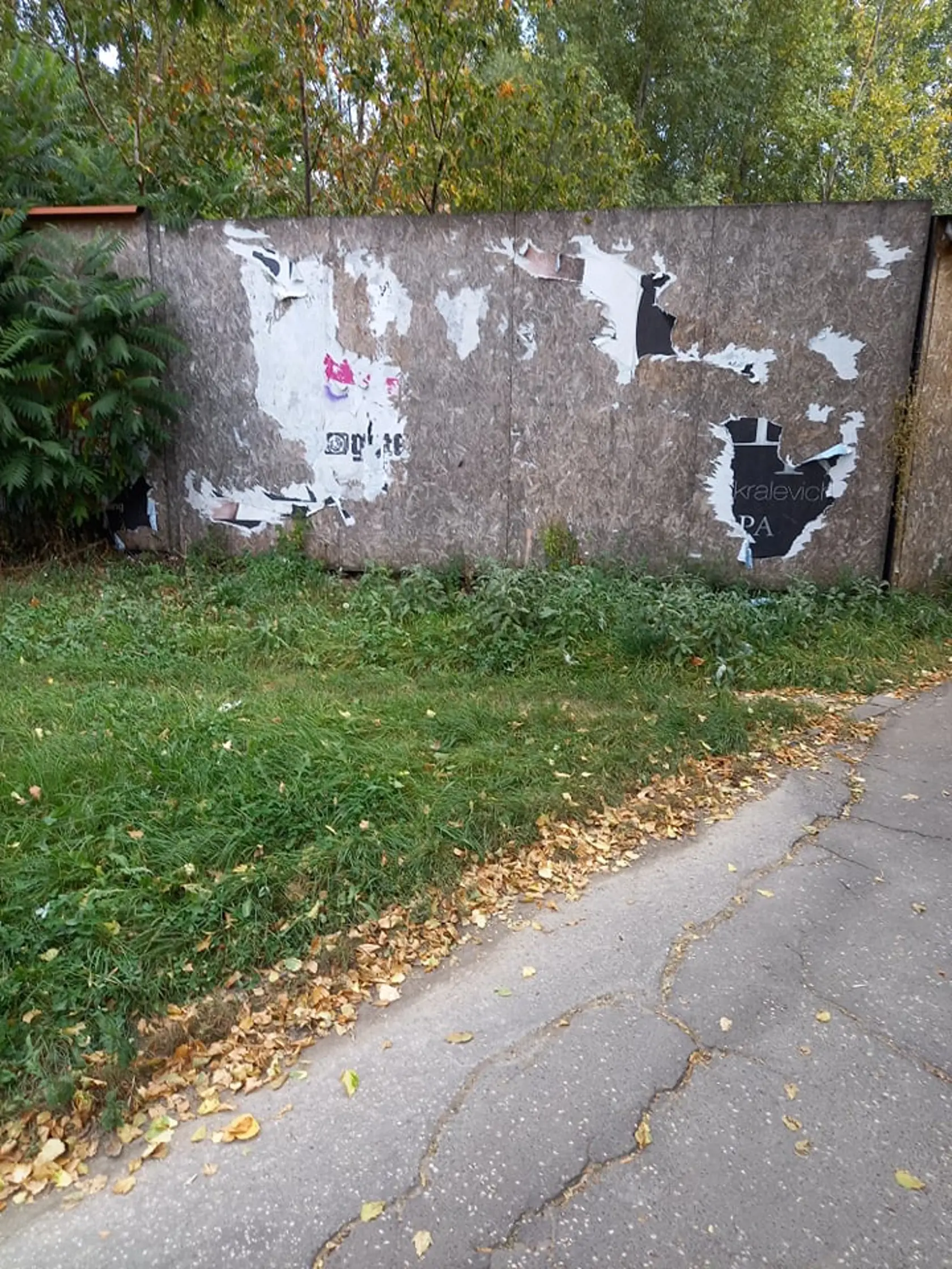 23. september 2020: Bilbord Daniely Kralevich je strhnutý.