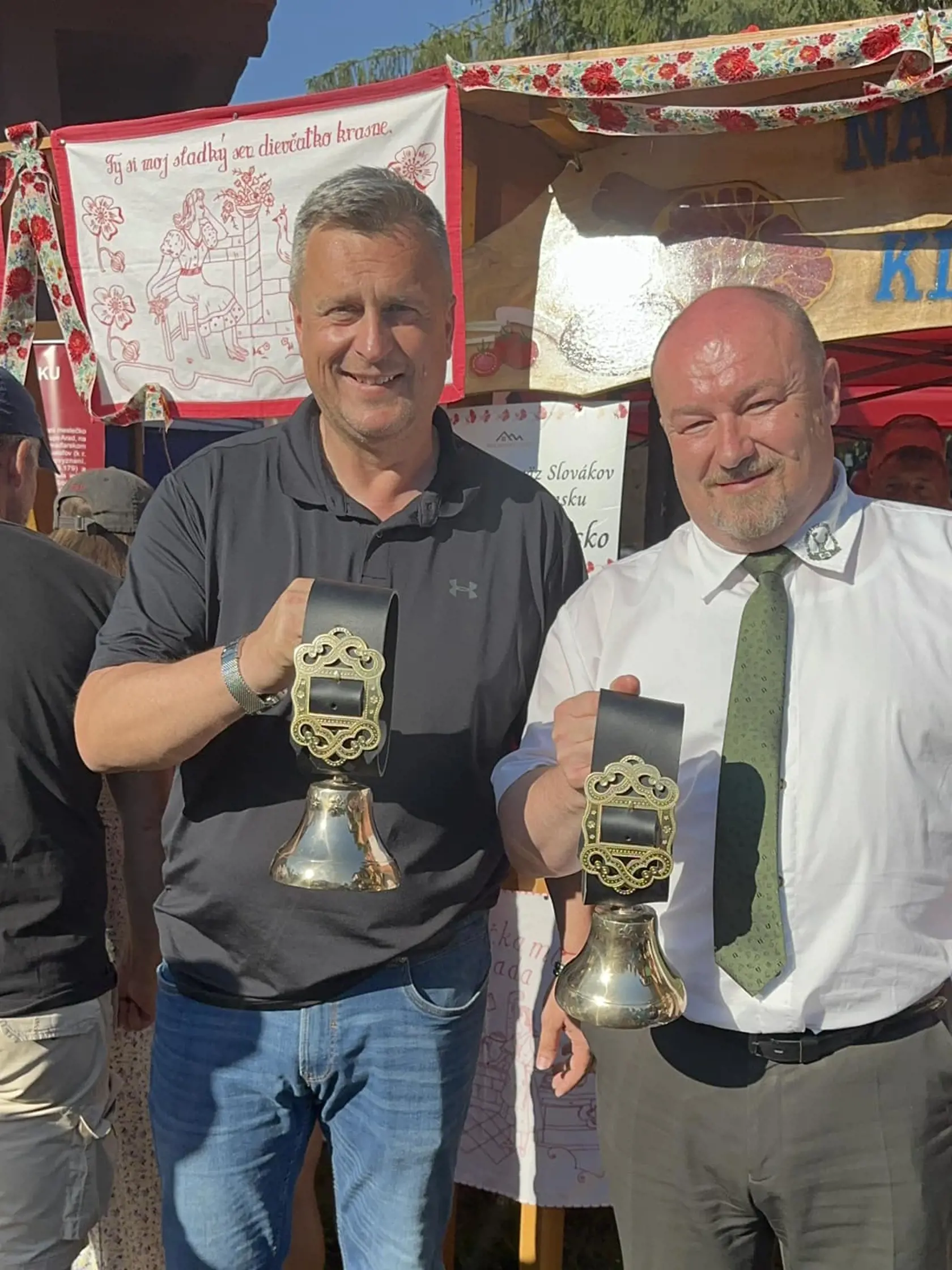 Andrej Danko a Rudolf Huliak na Folklórnych slávnostiach pod Poľanou v roku 2023.