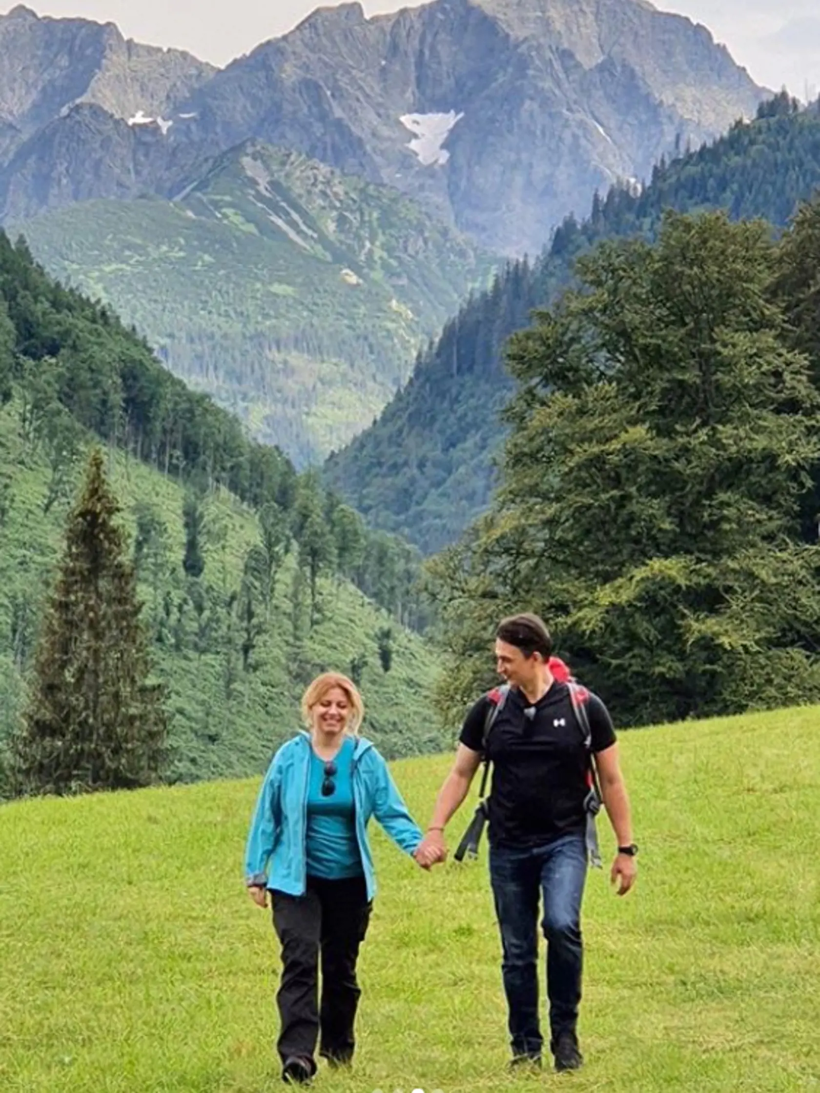 Zuzana Čaputová na dovolenke v Tatrách - archívny záber