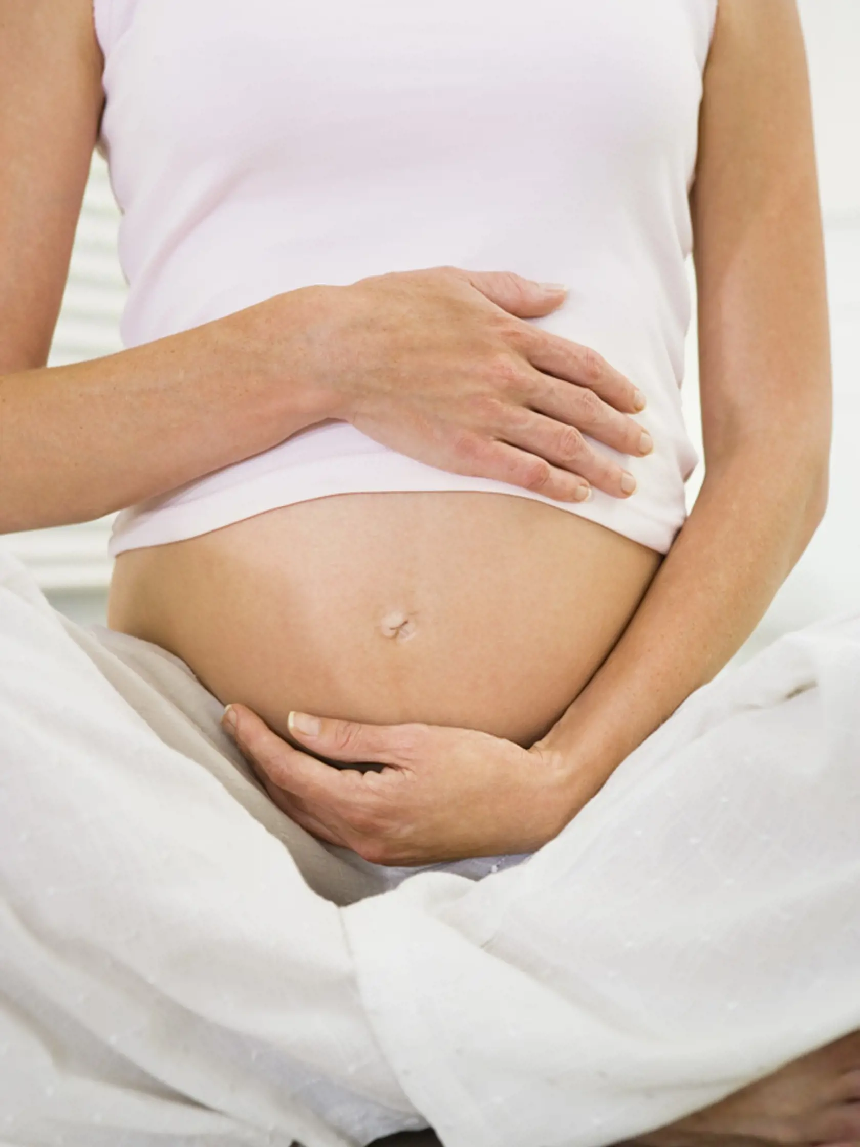 Pregnant woman sitting