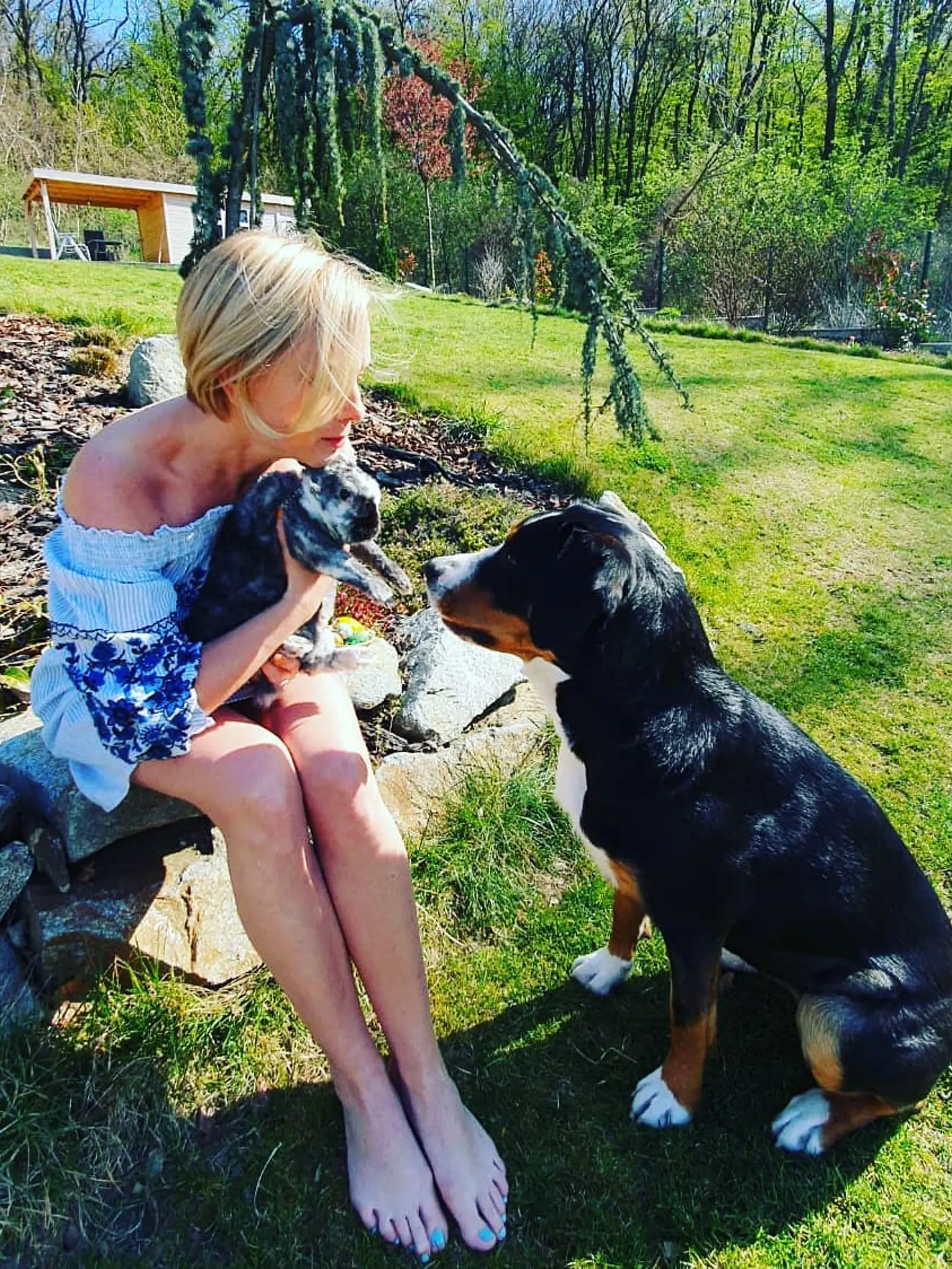 Záhrada Moniky Hilmerovej je obrovská.