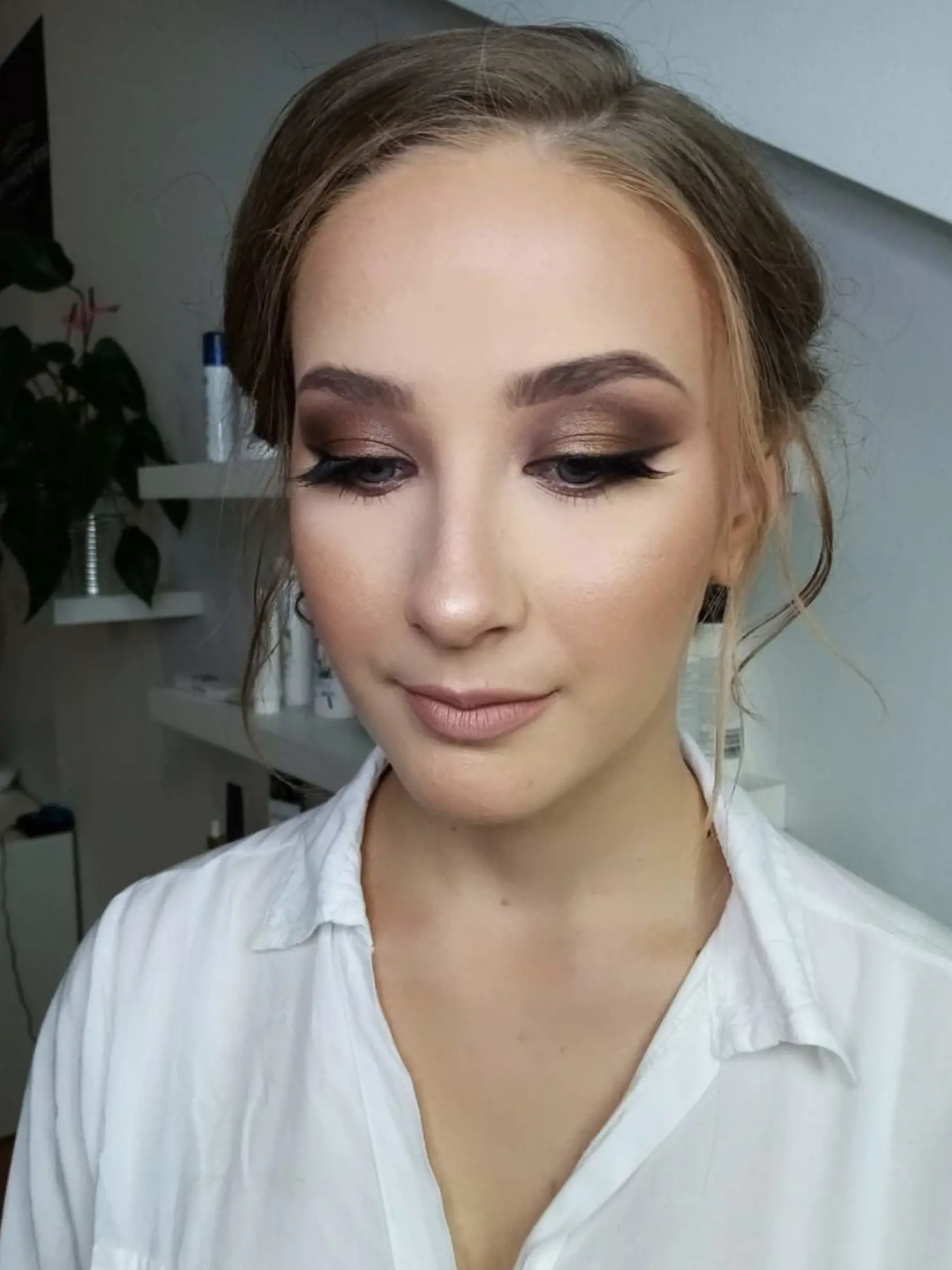 Skúška líčenia nevesty.