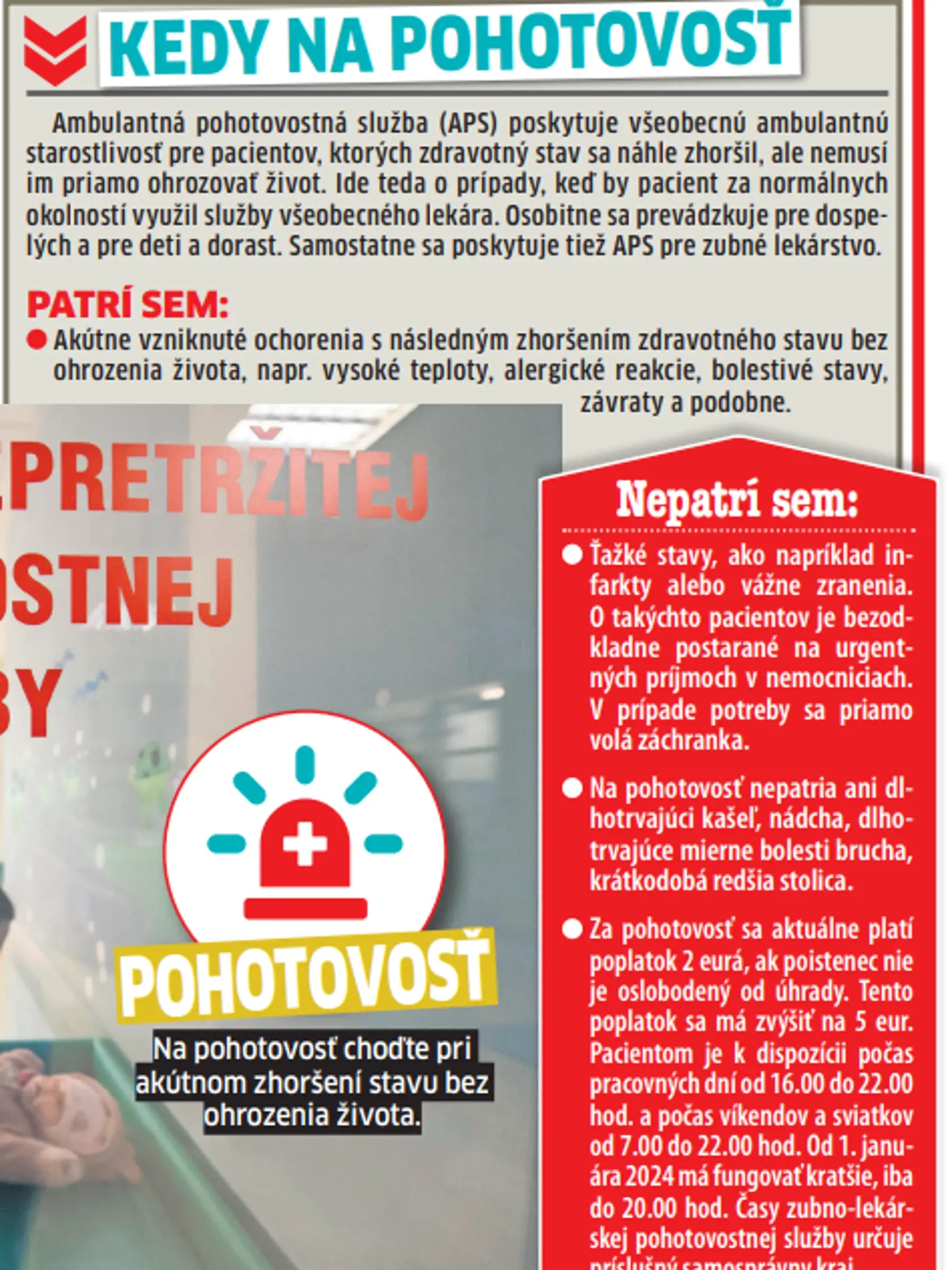 Kedy ísť na pohotovosť?