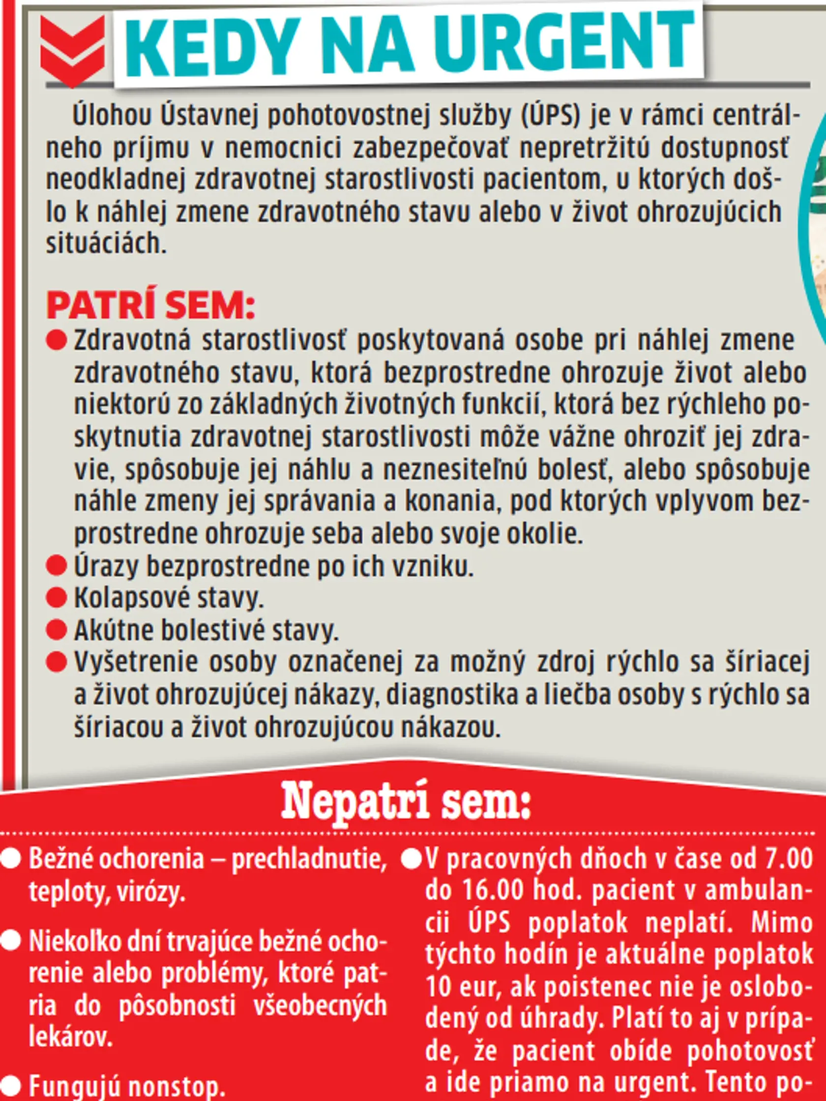 Kedy ísť na urgent?