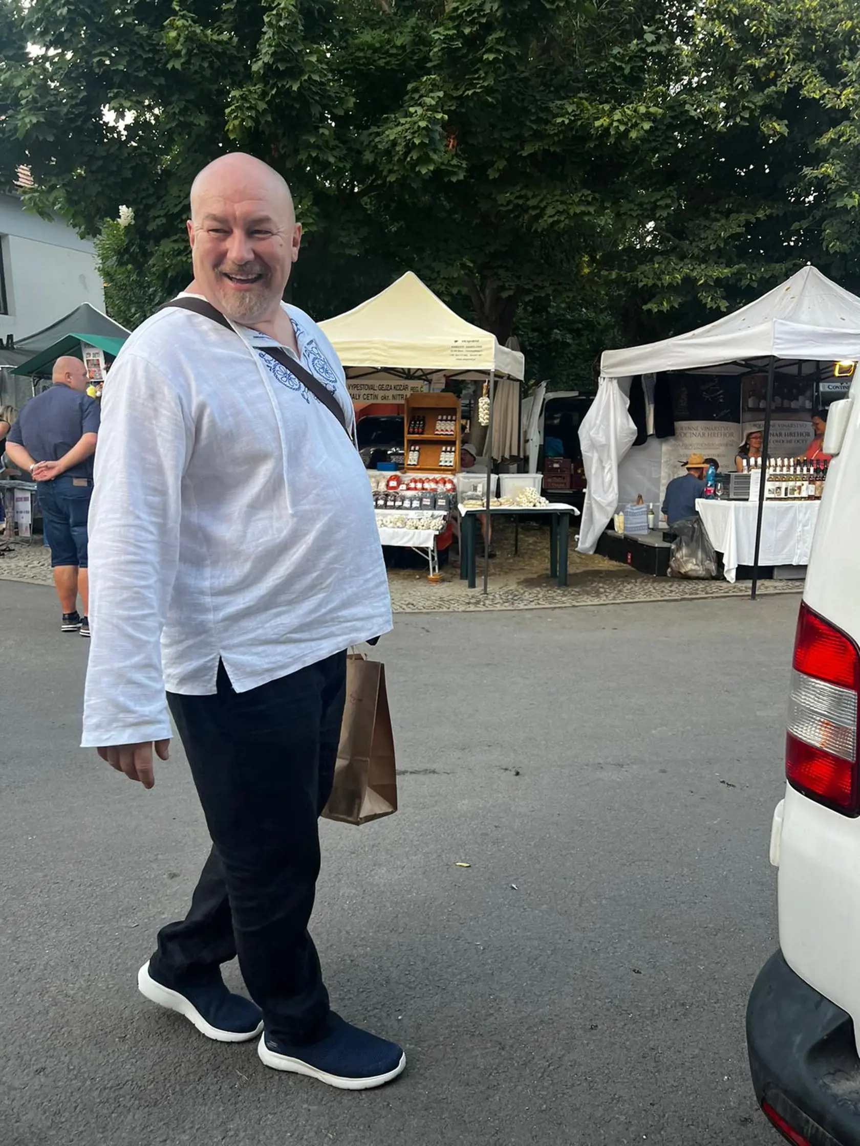 Rudolf Huliak na festivale Hontianska paráda v Hrušove.
